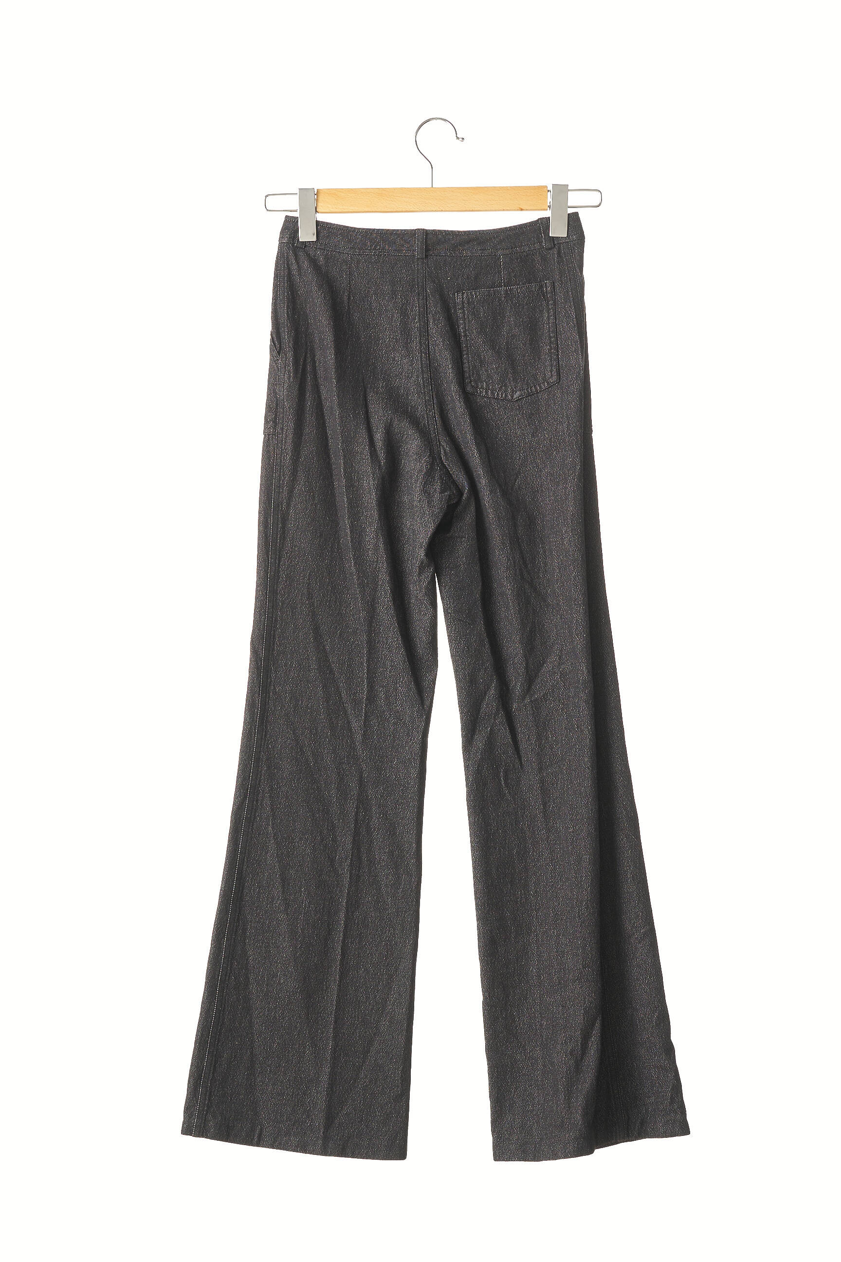 Platus džinsas tamprumas aukšta talija juodas IRIE WASH moteris