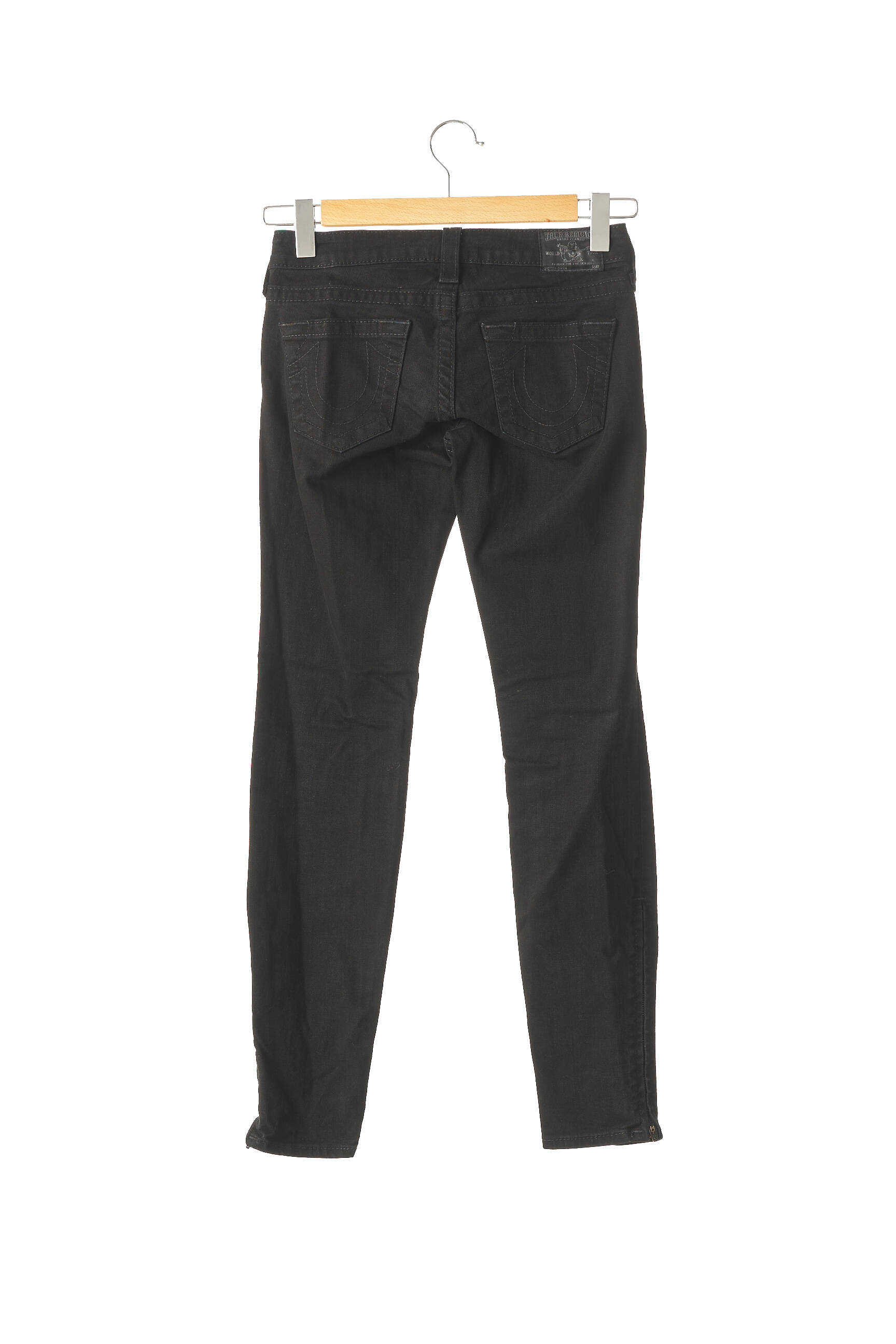 Lieknos džinsai lieknas maža dydžio juodas TRUE RELIGION moteris