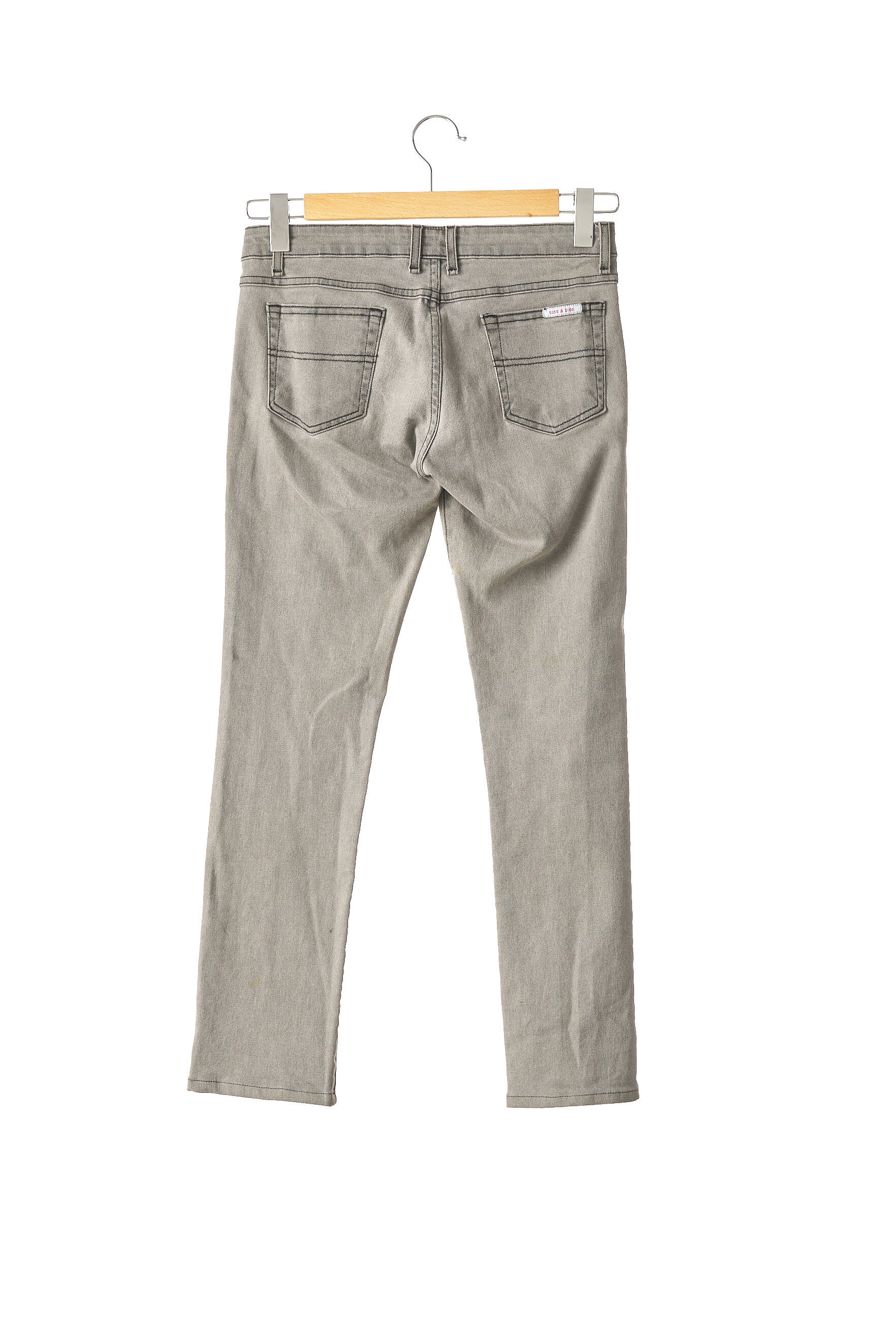 7/8 kelnės tamprumas maža dydžio pilka SASS & BIDE moteris