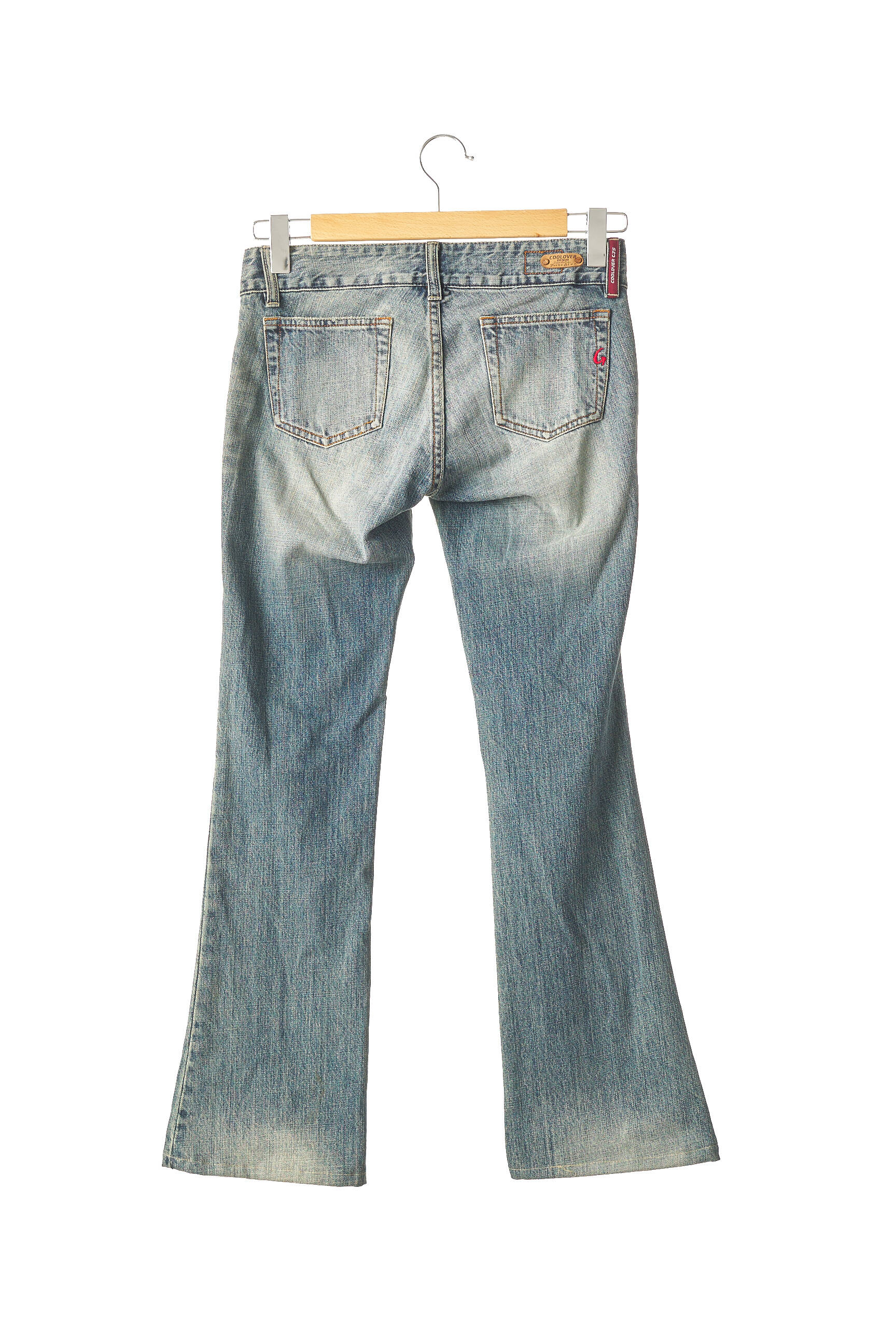 Bootcut džinsai denimo pasirinkimas maža dydžio mėlyna COOLOVER moteris