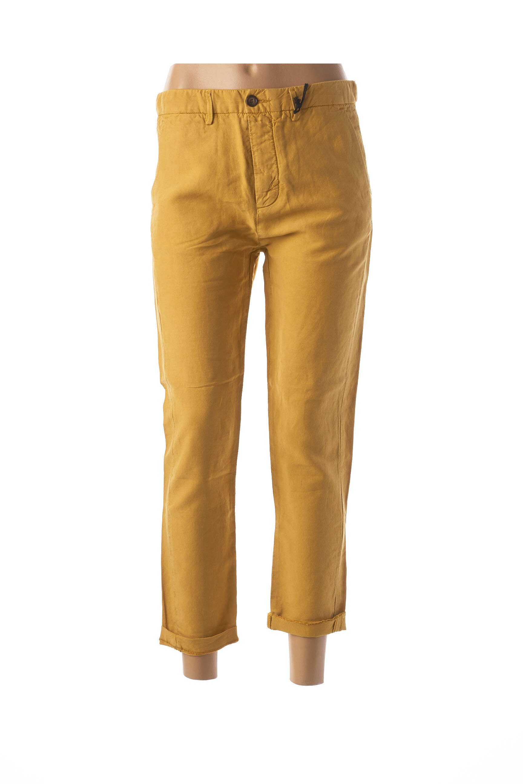 Pantalon kišenės normala dydis geltona HOD moteris