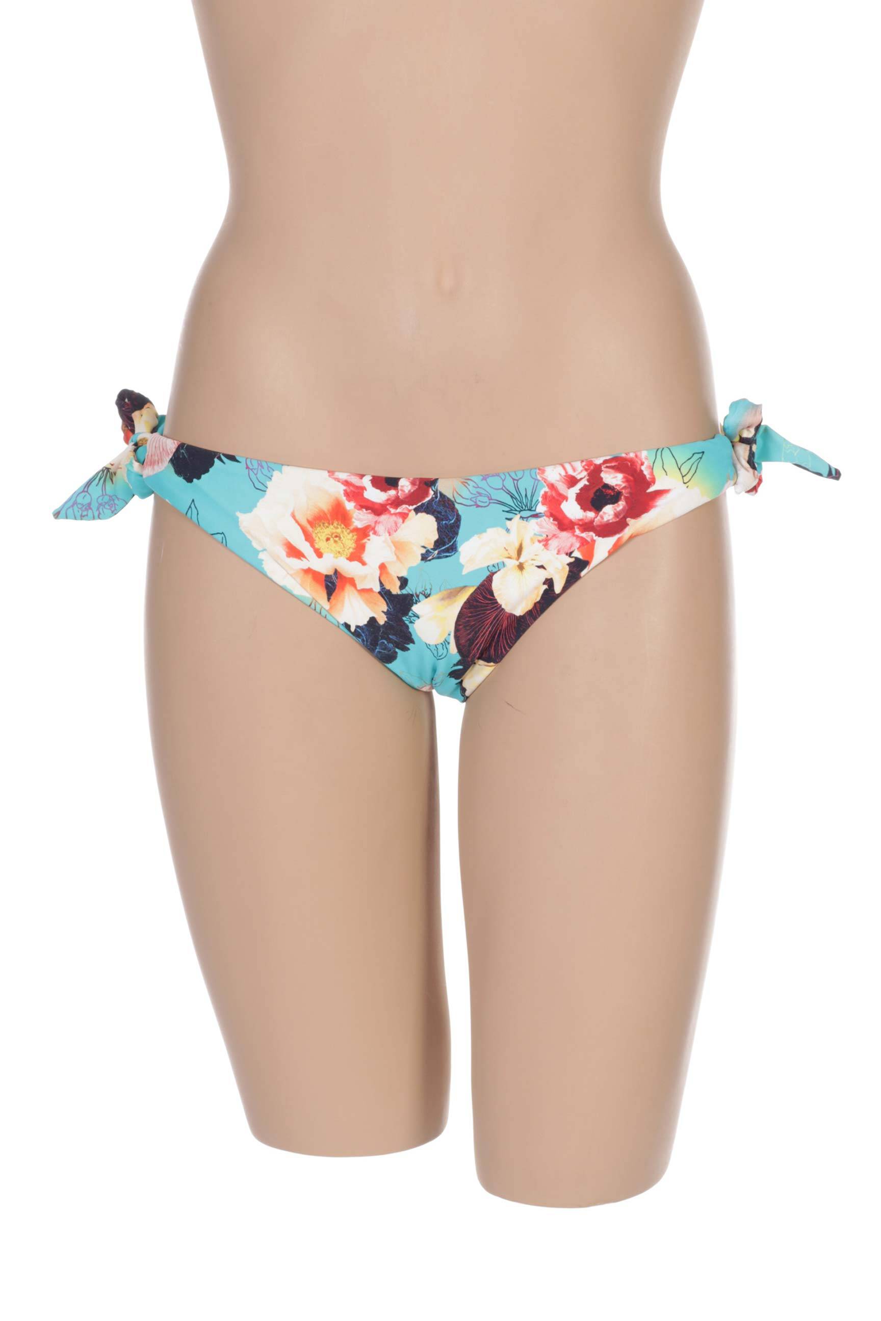 Maudymosi kelnaitės gėlių raštas bikini mėlyna SEAFOLLY moteris