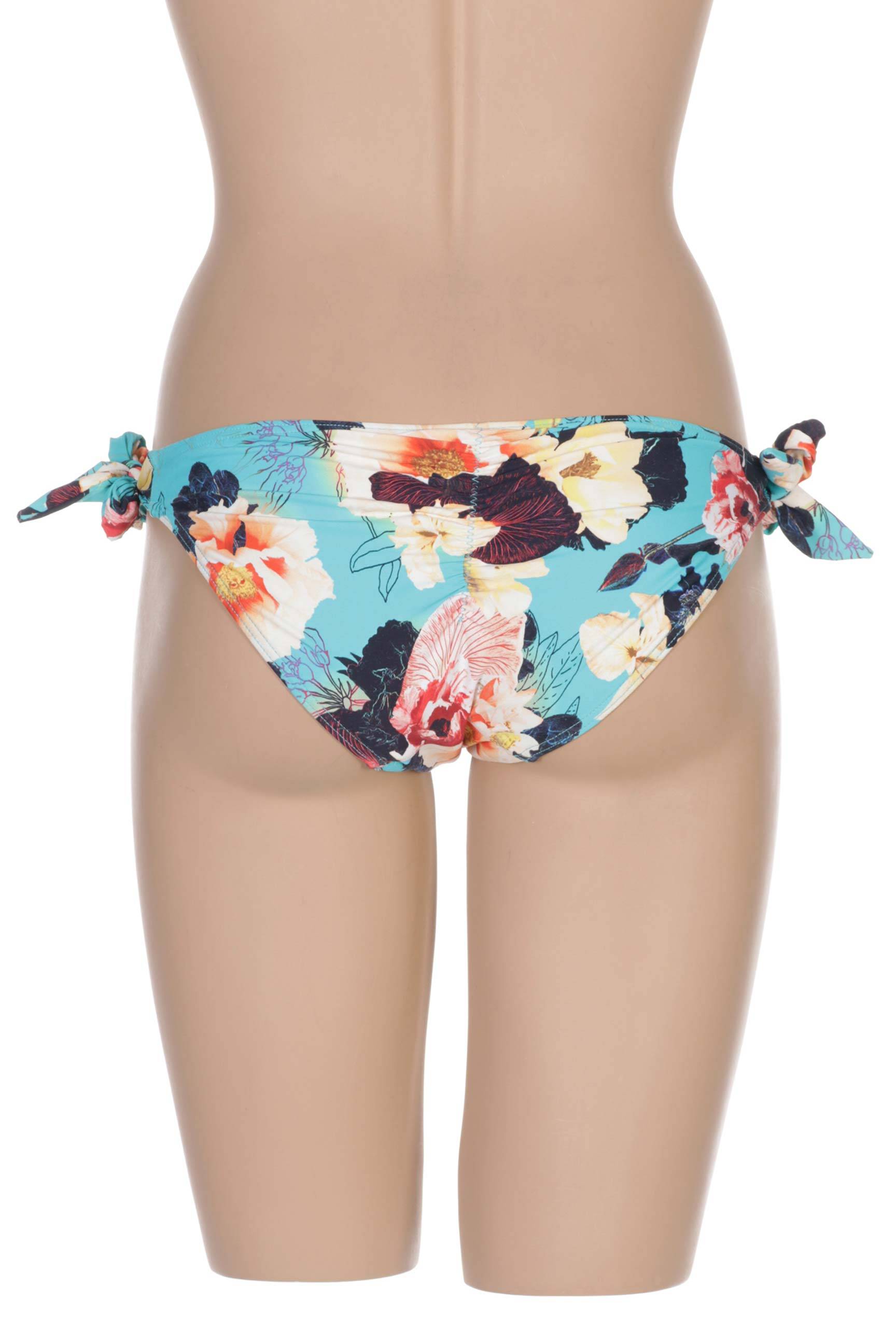 Maudymosi kelnaitės gėlių raštas bikini mėlyna SEAFOLLY moteris