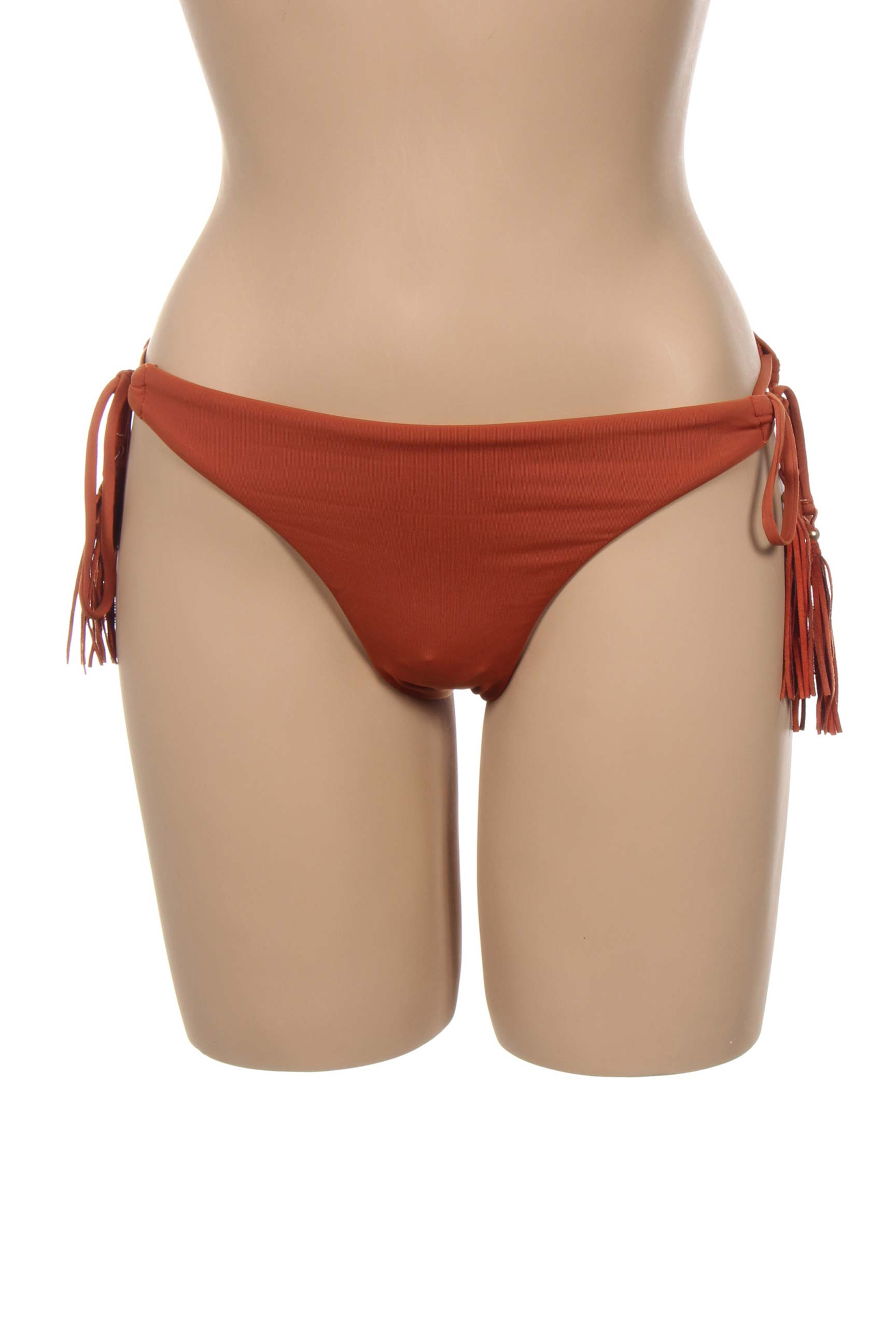 Maudymosi kelnaitės užsegimas su raišteliais bikini rudas SEAFOLLY moteris