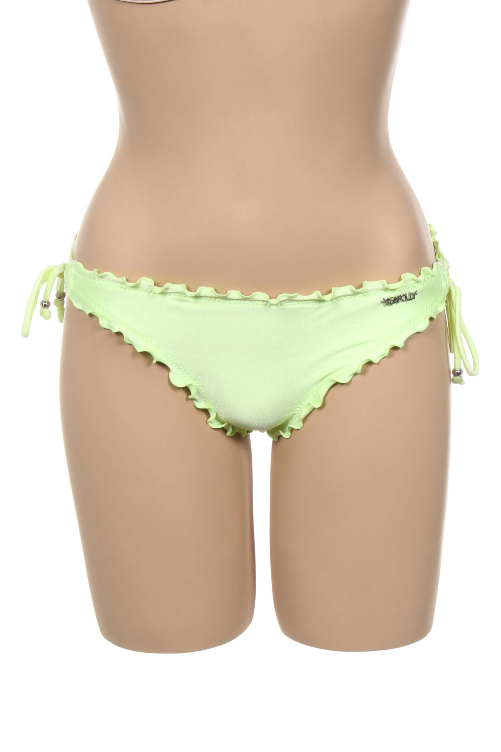 Maudymosi kelnaitės užsegimas su raišteliais bikini geltona SEAFOLLY moteris