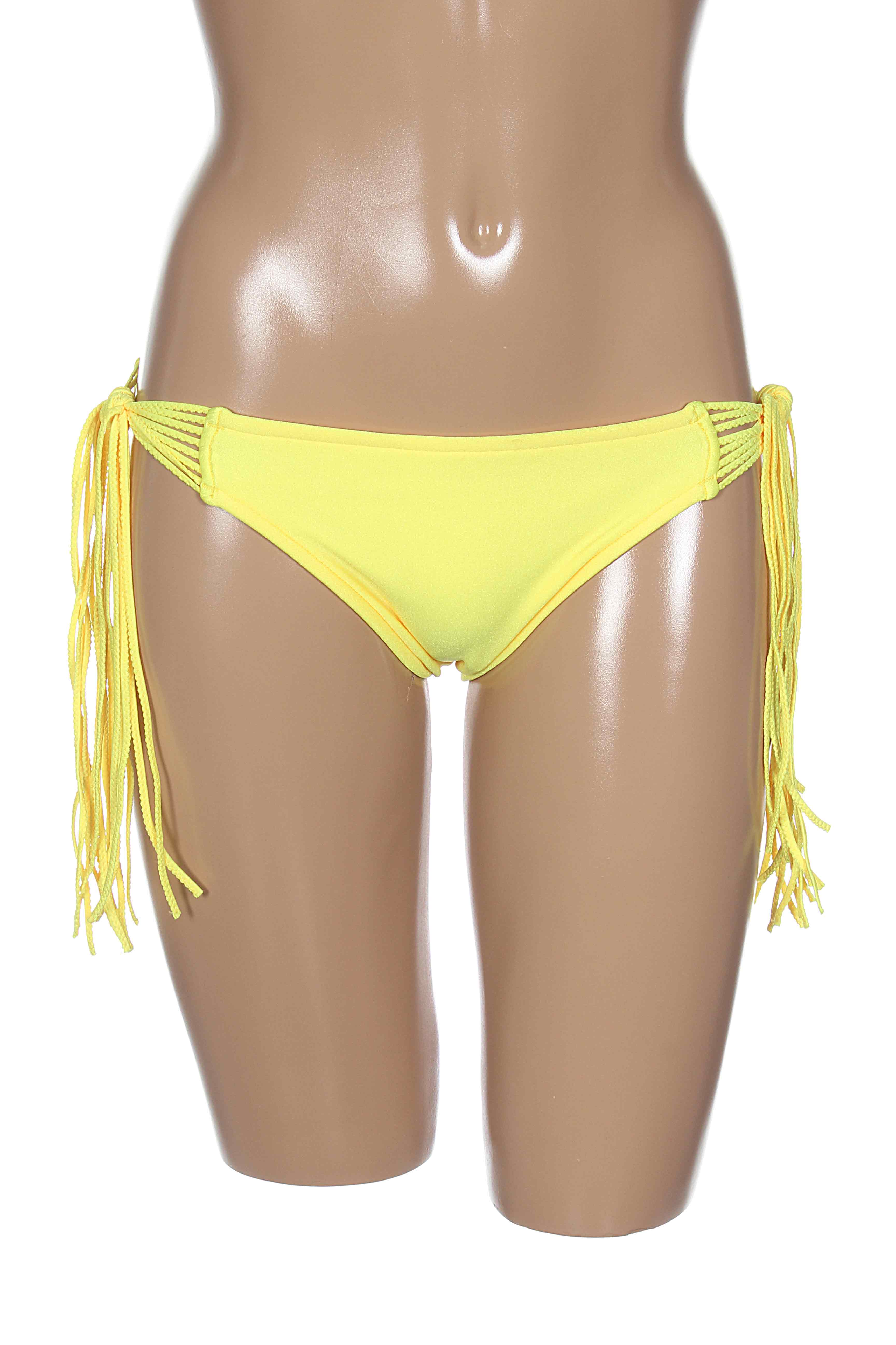 Maudymosi kelnaitės užsegimas su raišteliais bikini geltona SEAFOLLY moteris