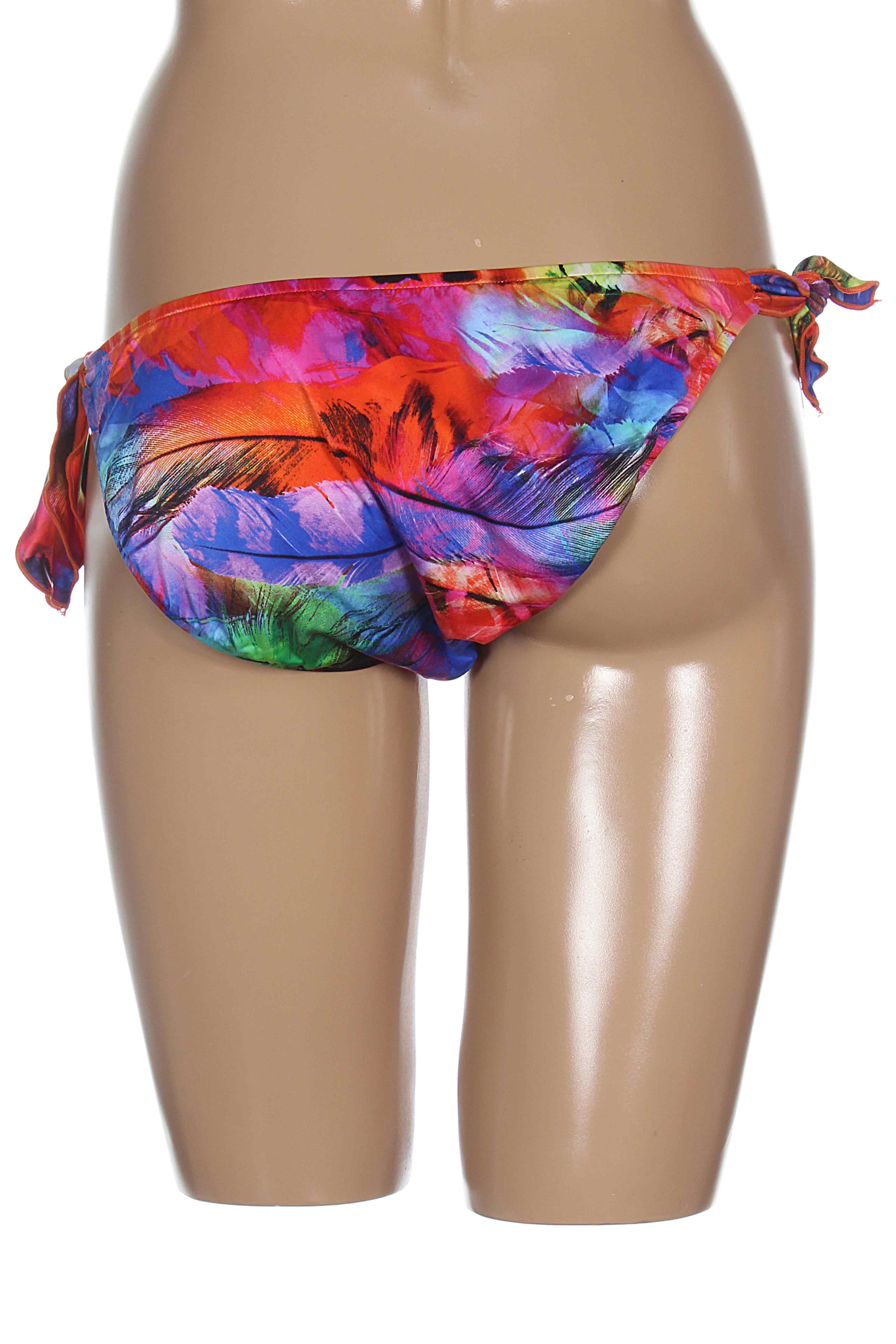 Maudymosi kelnaitės užsegimas su raišteliais bikini oranžinė SEAFOLLY moteris