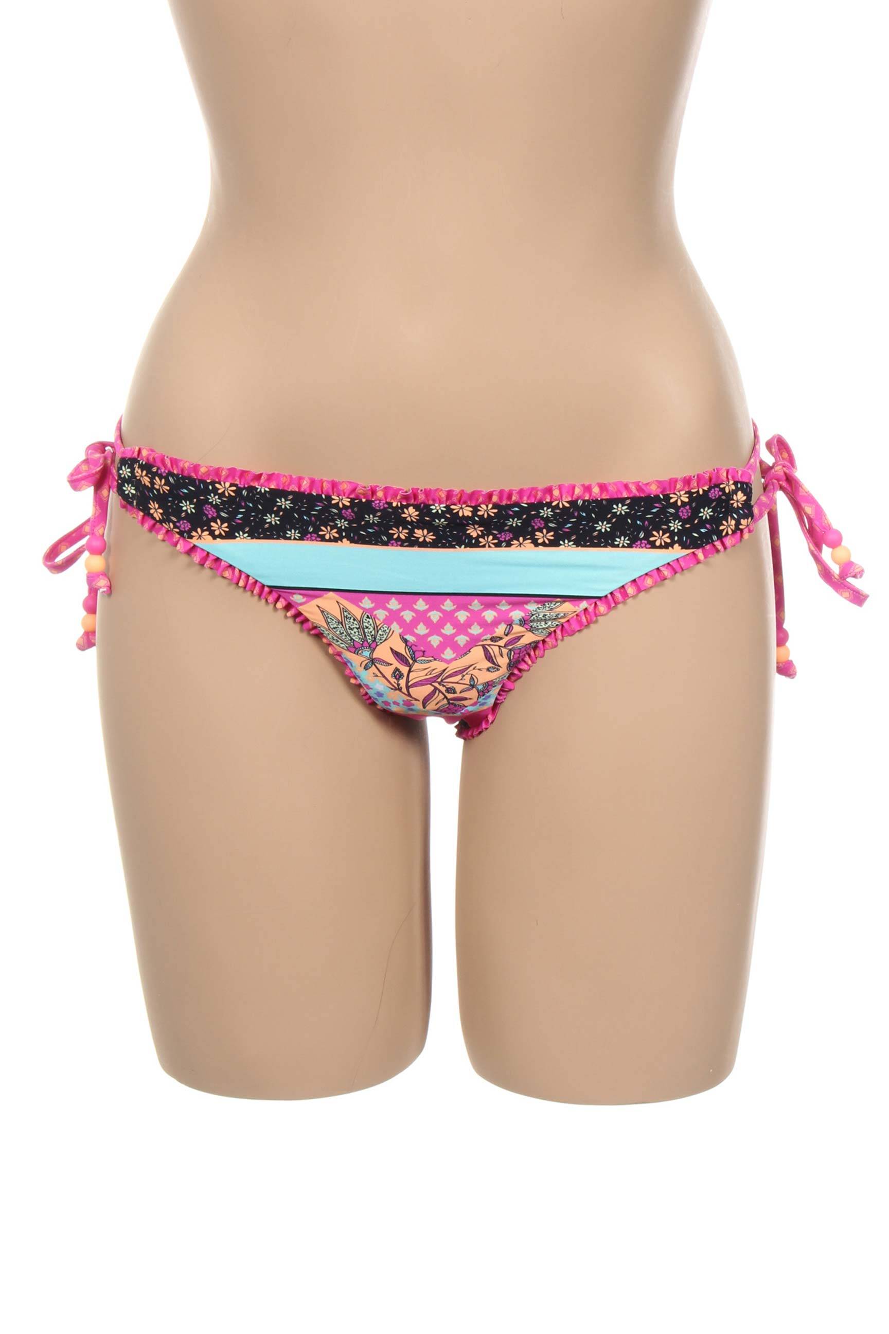 Maudymosi kelnaitės užsegimas su raišteliais bikini rožinė SEAFOLLY moteris