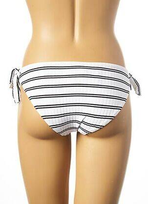 Maudymosi kelnaitės užsegimas su raišteliais bikini baltas SEAFOLLY moteris