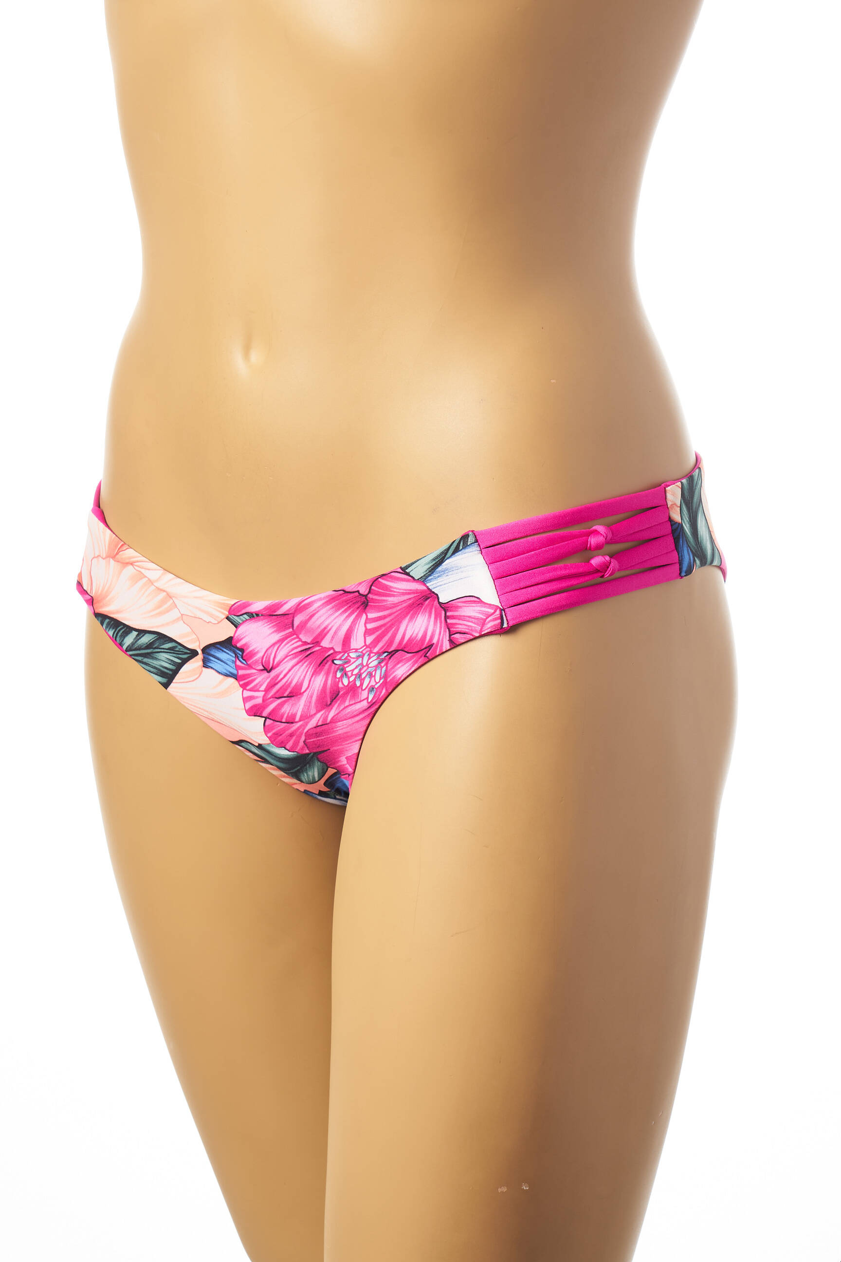 Maudymosi kelnaitės gėlių raštas kelnaitės rožinė RIP CURL moteris