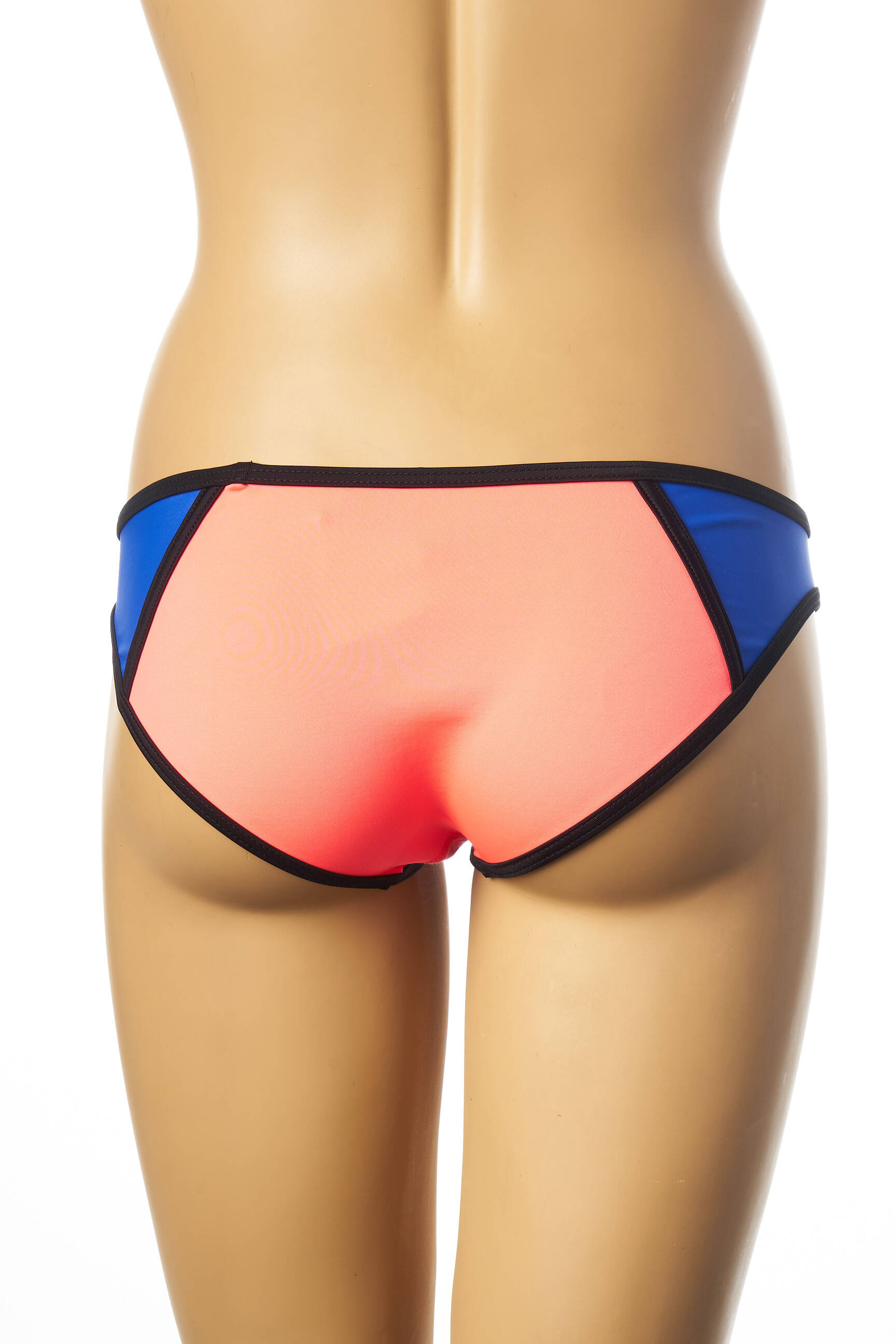 Maudymosi kelnaitės satino efektas kelnaitės oranžinė MON PETIT BIKINI moteris