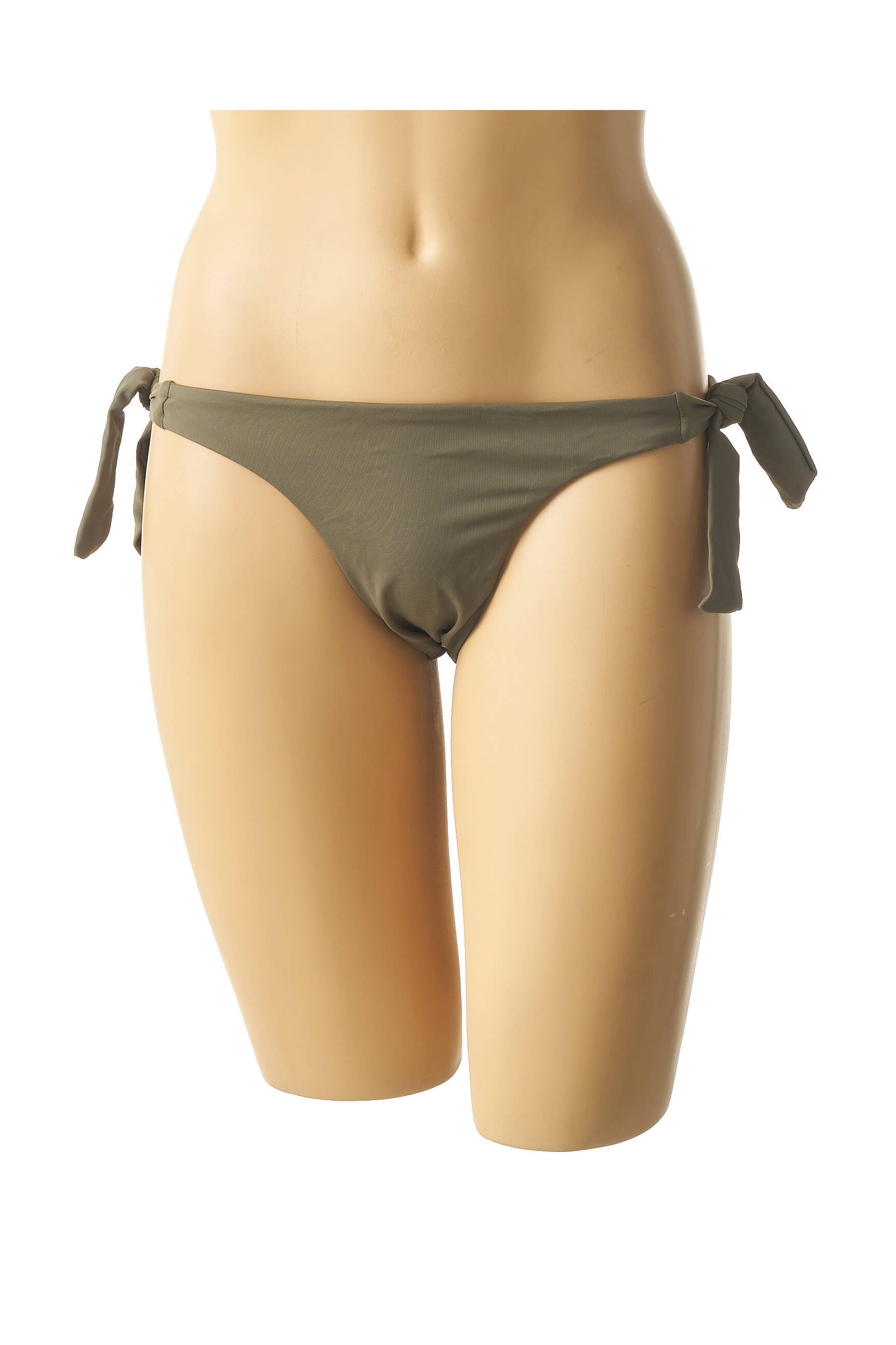 Maudymosi kelnaitės satino efektas kelnaitės žalias MON PETIT BIKINI moteris