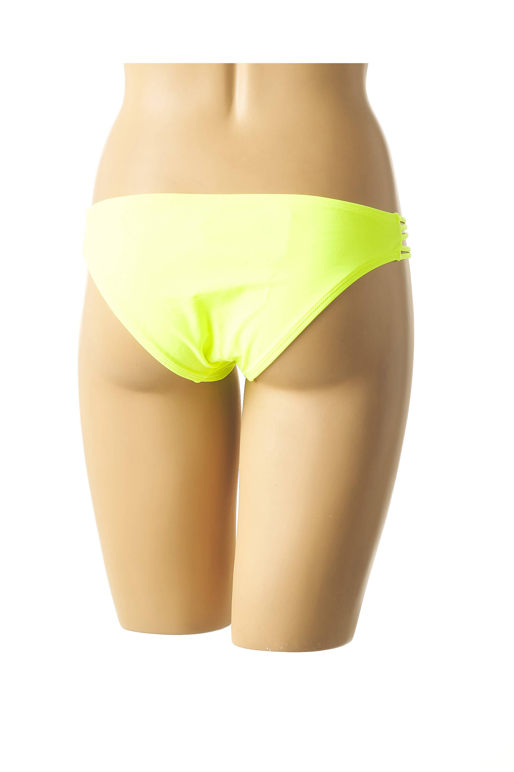 Maudymosi kelnaitės satino efektas kelnaitės geltona MON PETIT BIKINI moteris