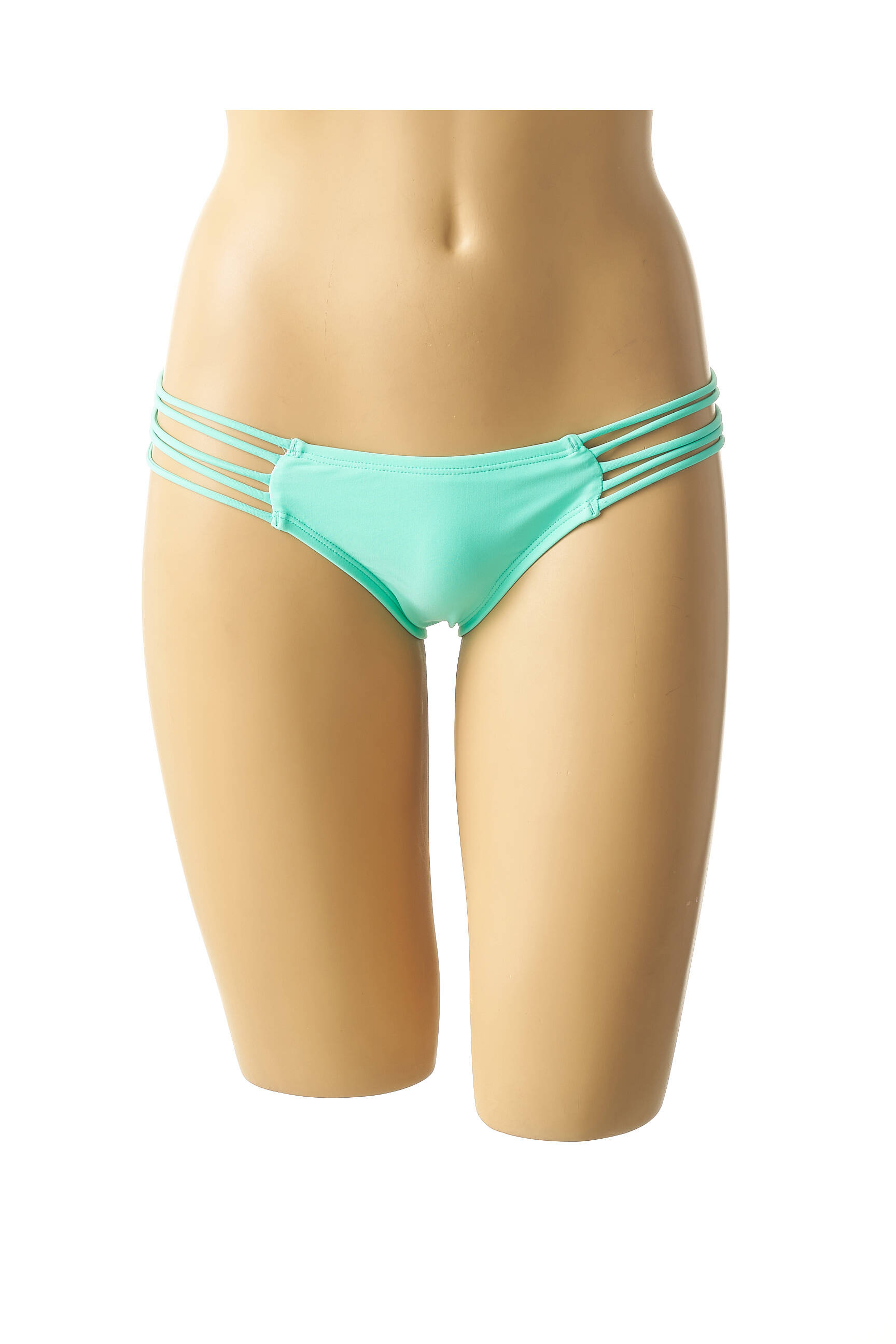 Maudymosi kelnaitės satino efektas kelnaitės žalias MON PETIT BIKINI moteris