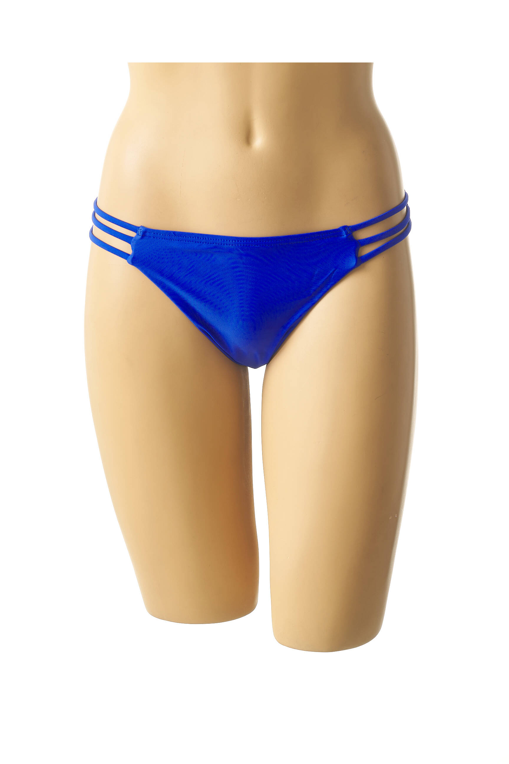 Maudymosi kelnaitės satino efektas kelnaitės mėlyna MON PETIT BIKINI moteris