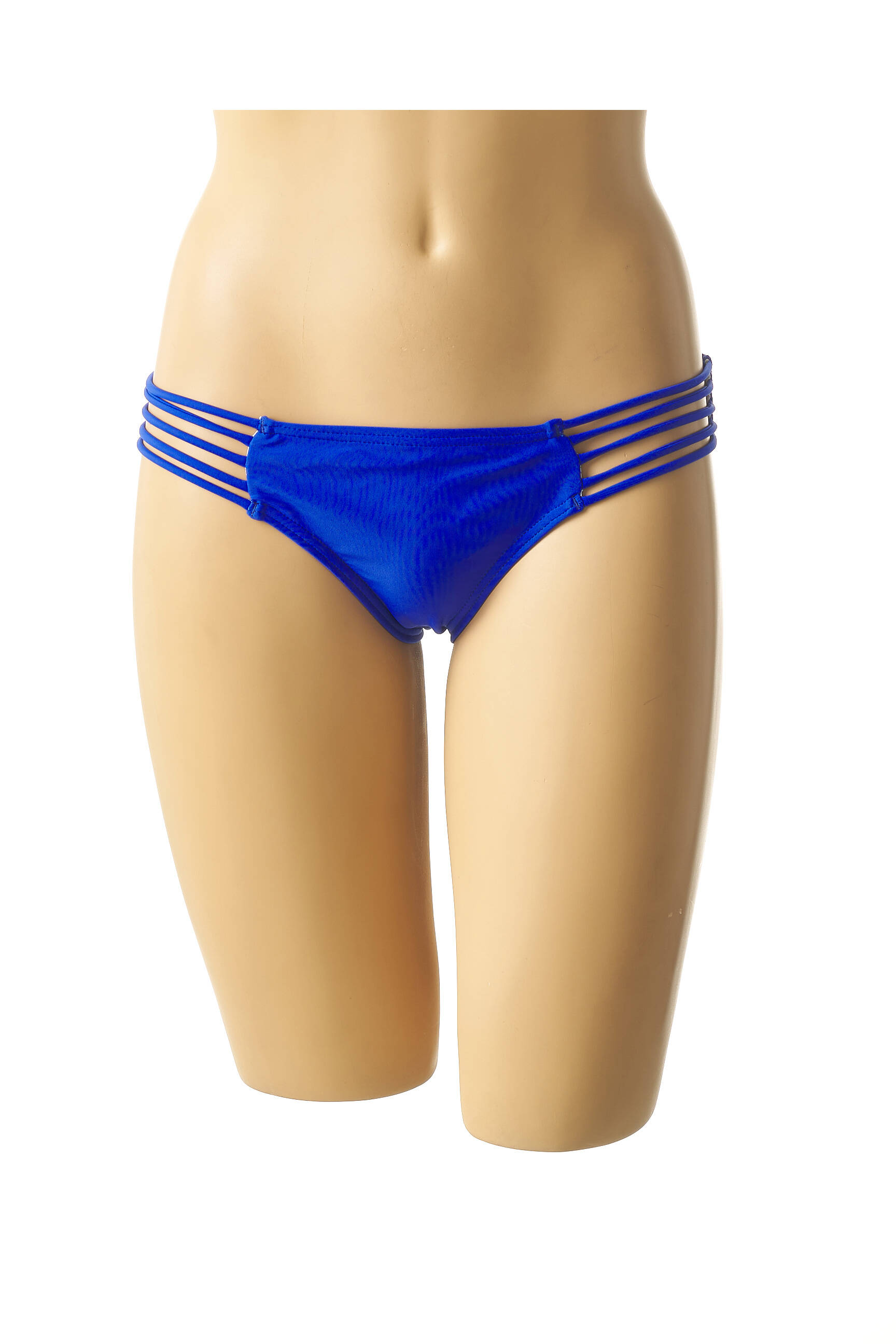 Maudymosi kelnaitės satino efektas kelnaitės mėlyna MON PETIT BIKINI moteris