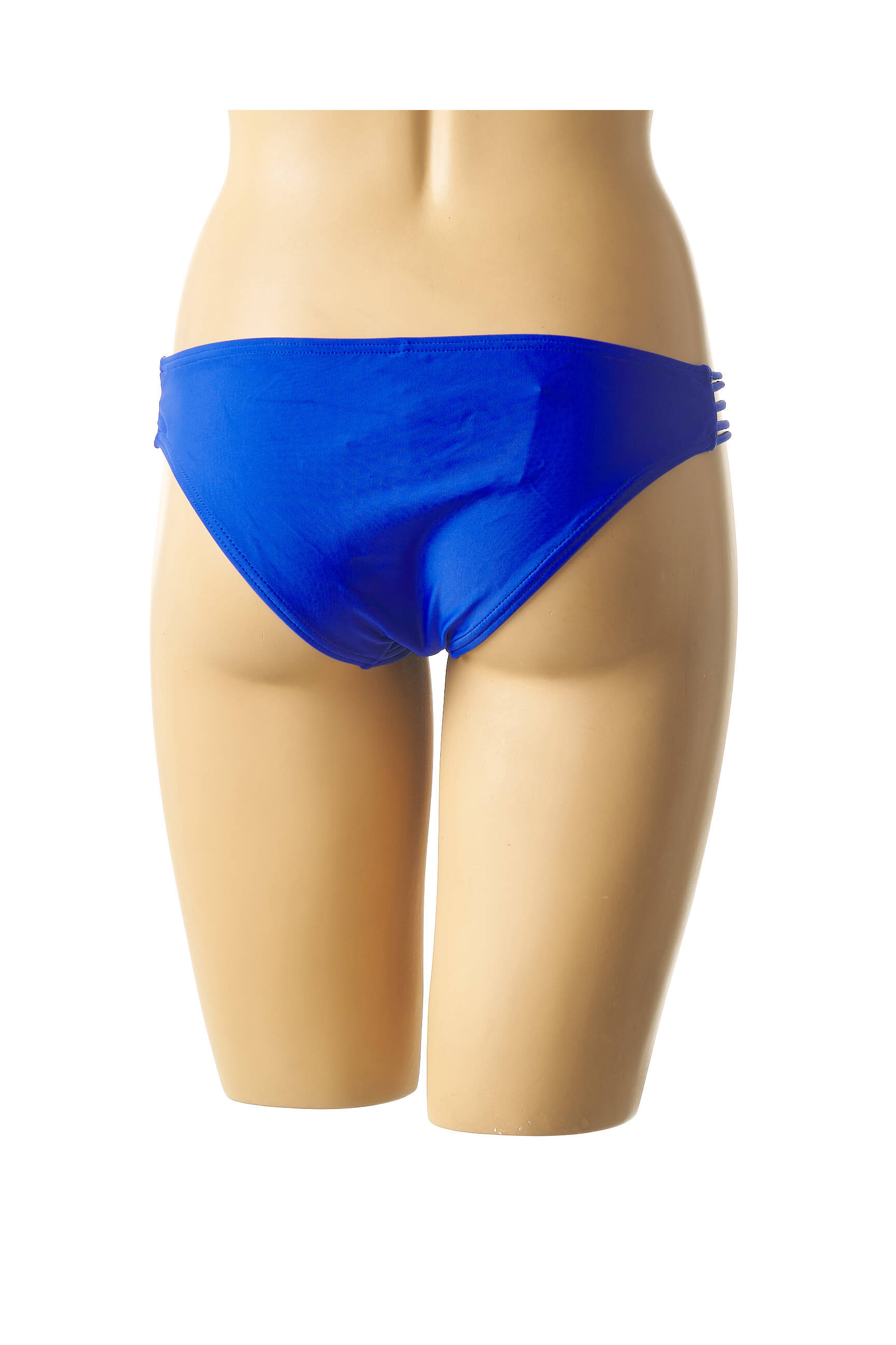 Maudymosi kelnaitės satino efektas kelnaitės mėlyna MON PETIT BIKINI moteris