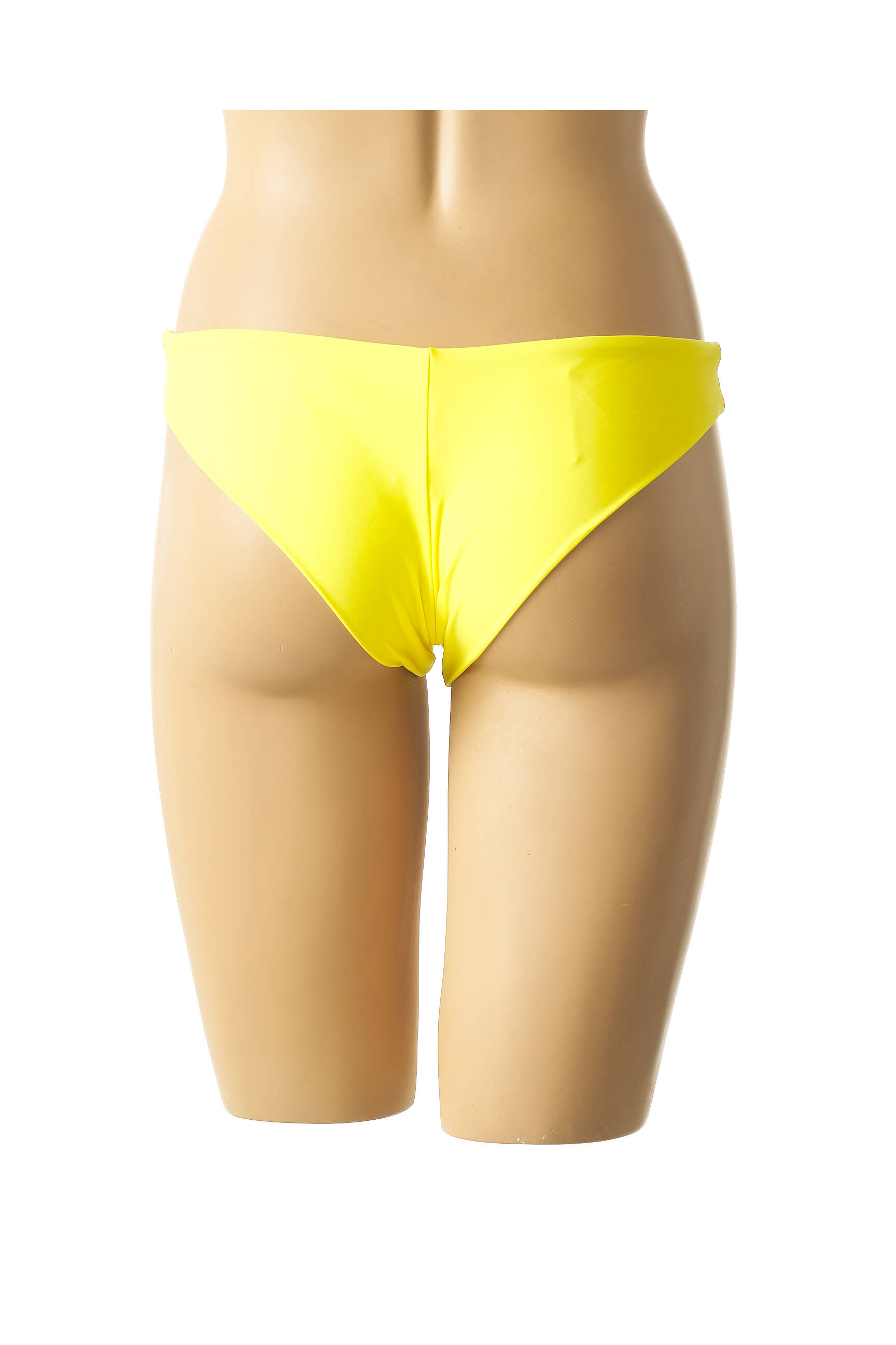 Maudymosi kelnaitės satino efektas kelnaitės geltona MON PETIT BIKINI moteris