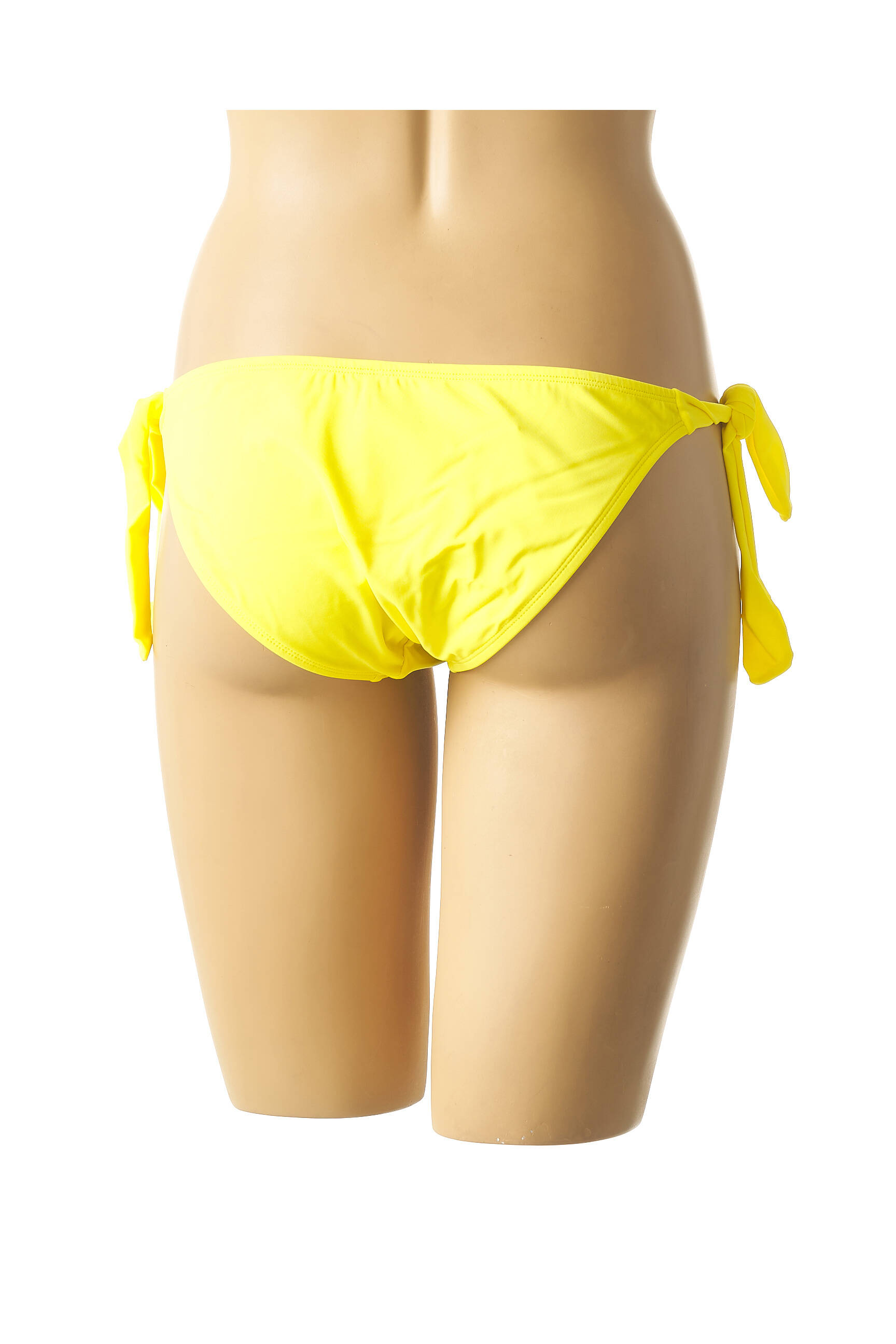 Maudymosi kelnaitės satino efektas kelnaitės geltona MON PETIT BIKINI moteris