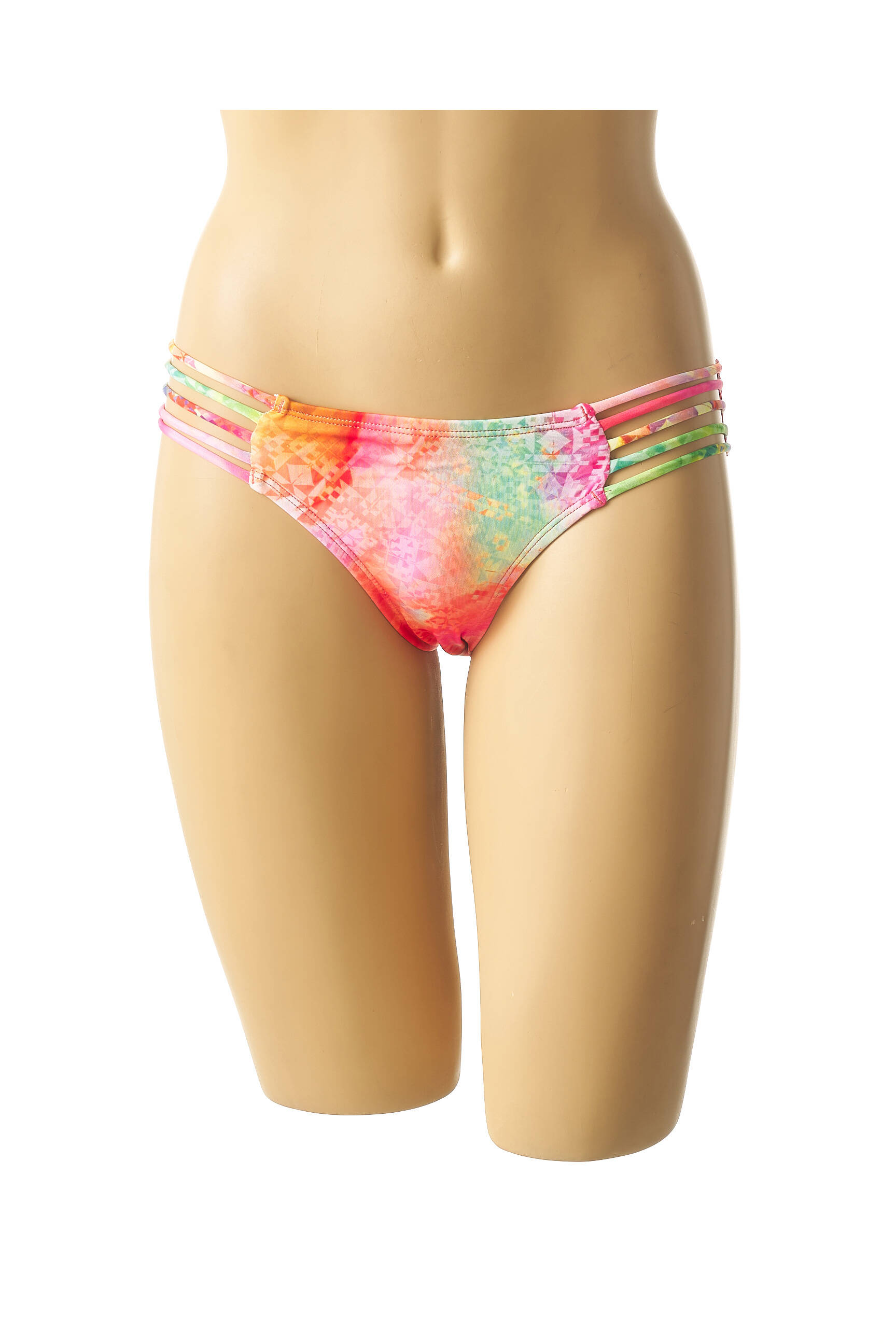 Maudymosi kelnaitės fantazijos raštas kelnaitės oranžinė MON PETIT BIKINI moteris