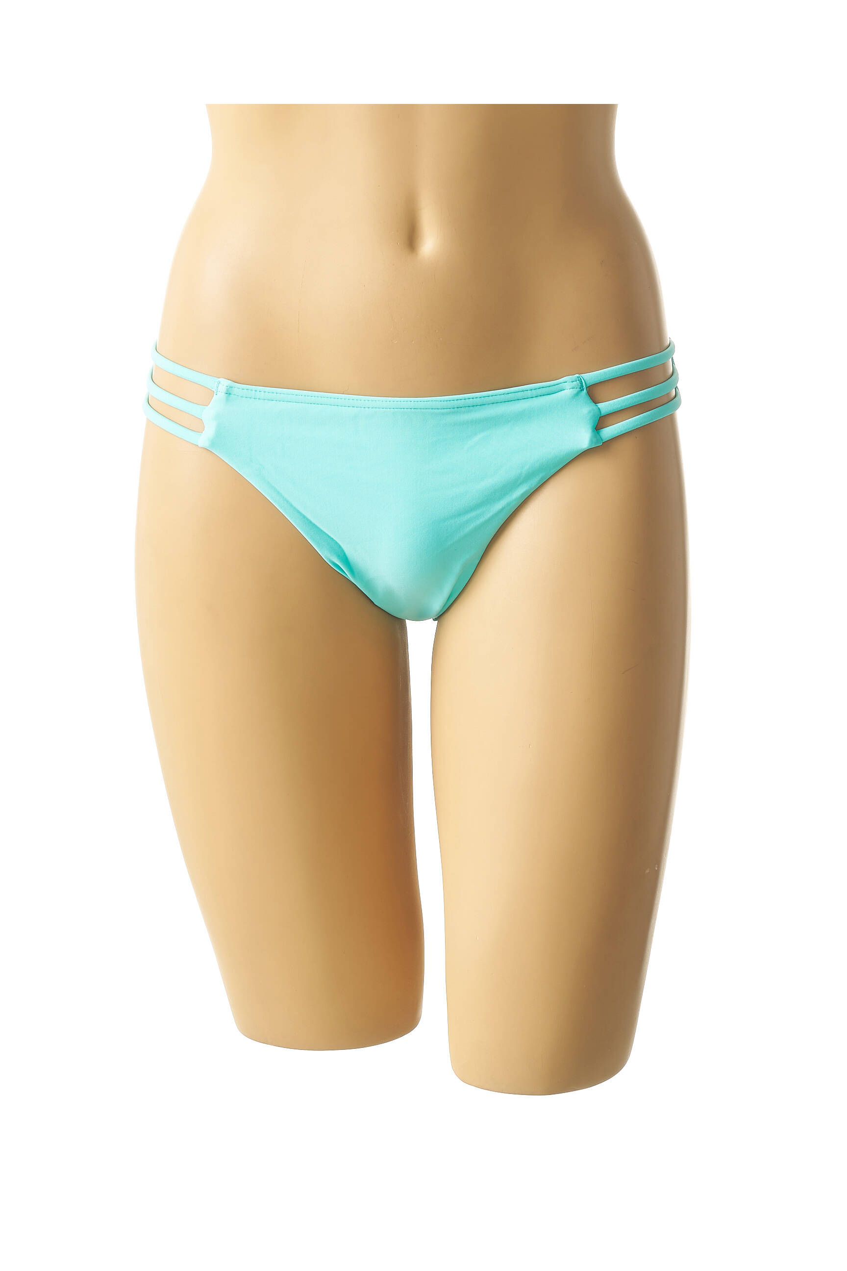 Maudymosi kelnaitės satino efektas kelnaitės mėlyna MON PETIT BIKINI moteris