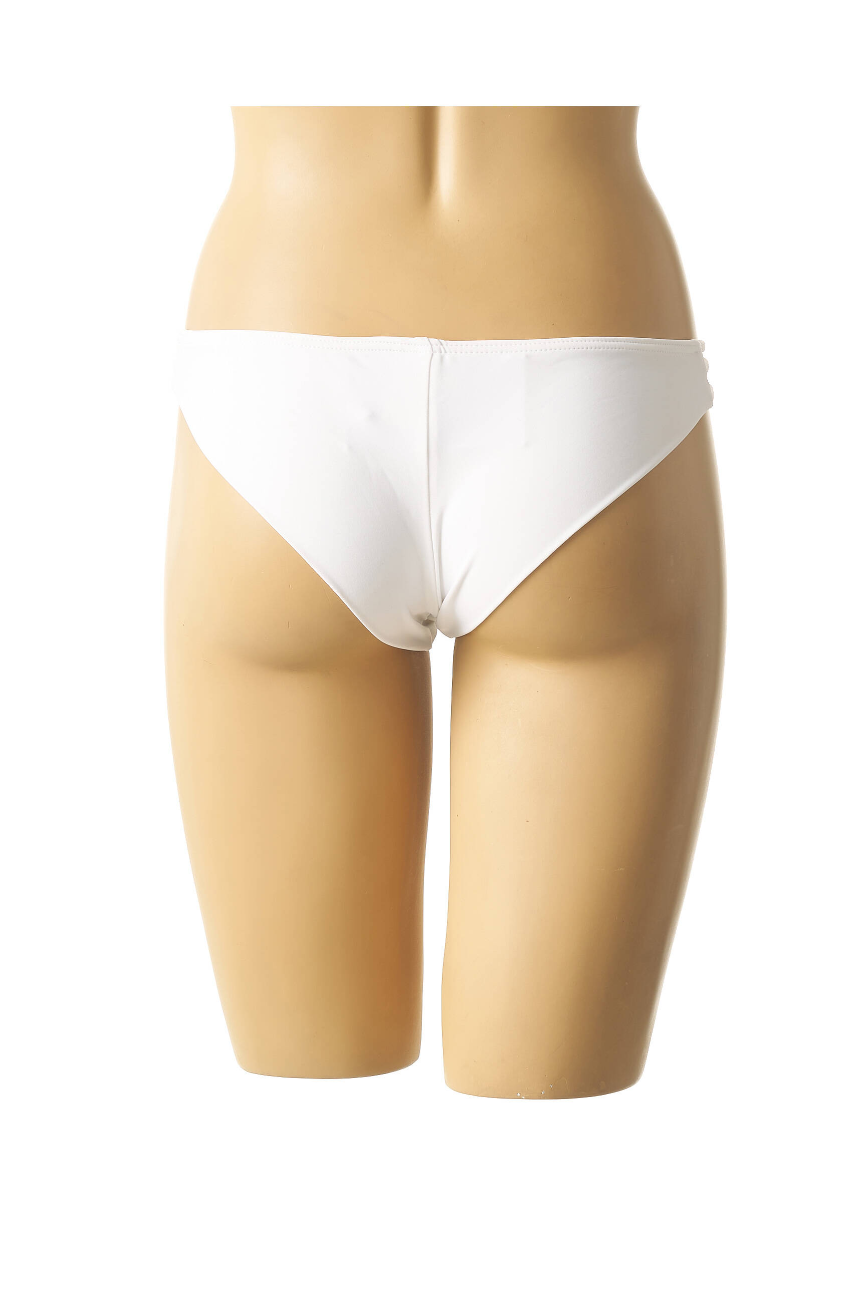 Maudymosi kelnaitės satino efektas kelnaitės baltas MON PETIT BIKINI moteris