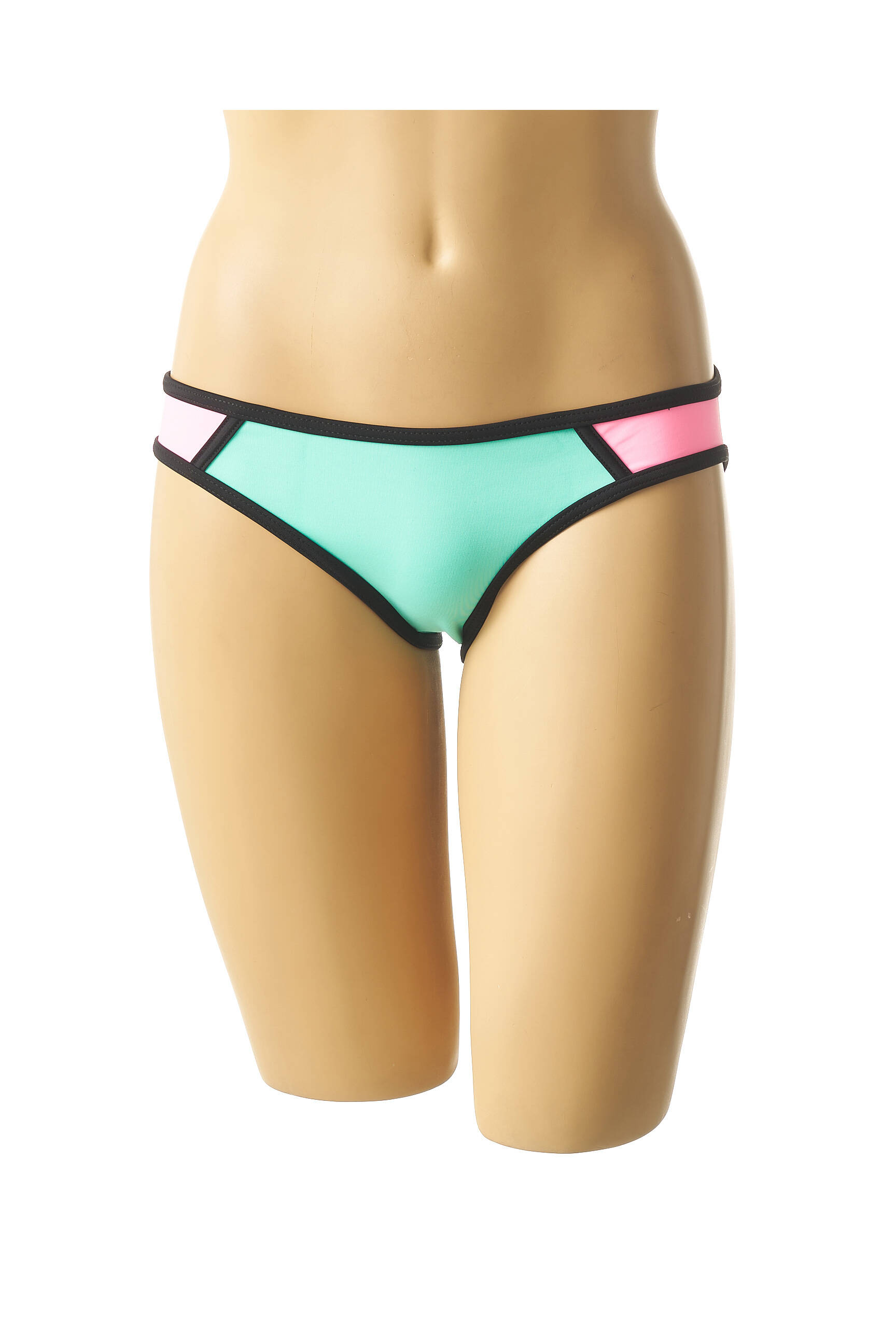 Maudymosi kelnaitės satino efektas kelnaitės žalias MON PETIT BIKINI moteris