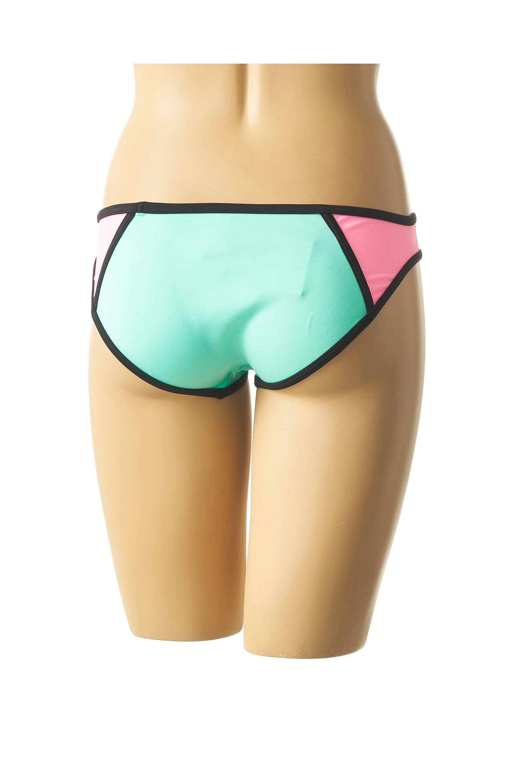 Maudymosi kelnaitės satino efektas kelnaitės žalias MON PETIT BIKINI moteris