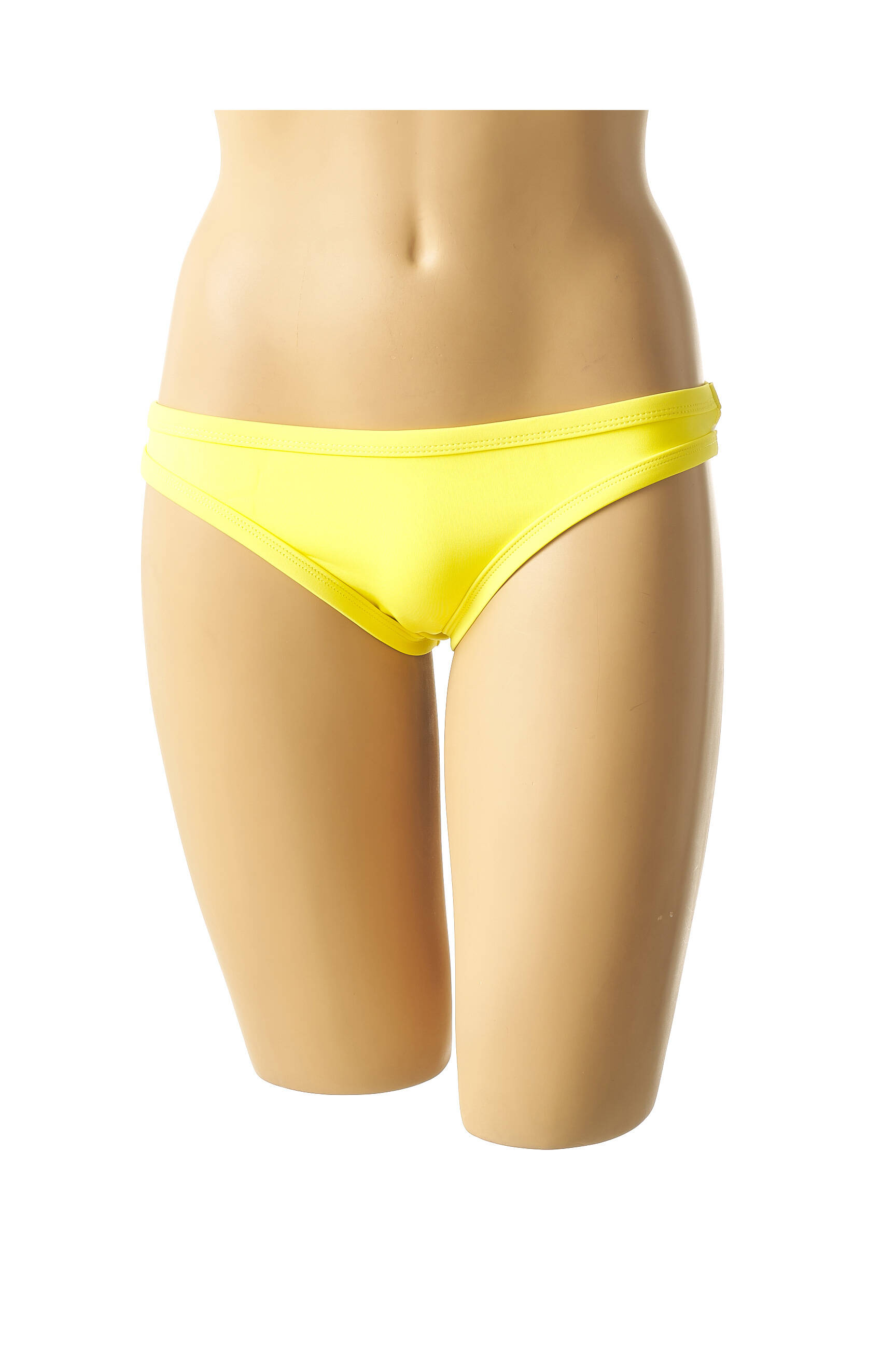Maudymosi kelnaitės satino efektas kelnaitės geltona MON PETIT BIKINI moteris