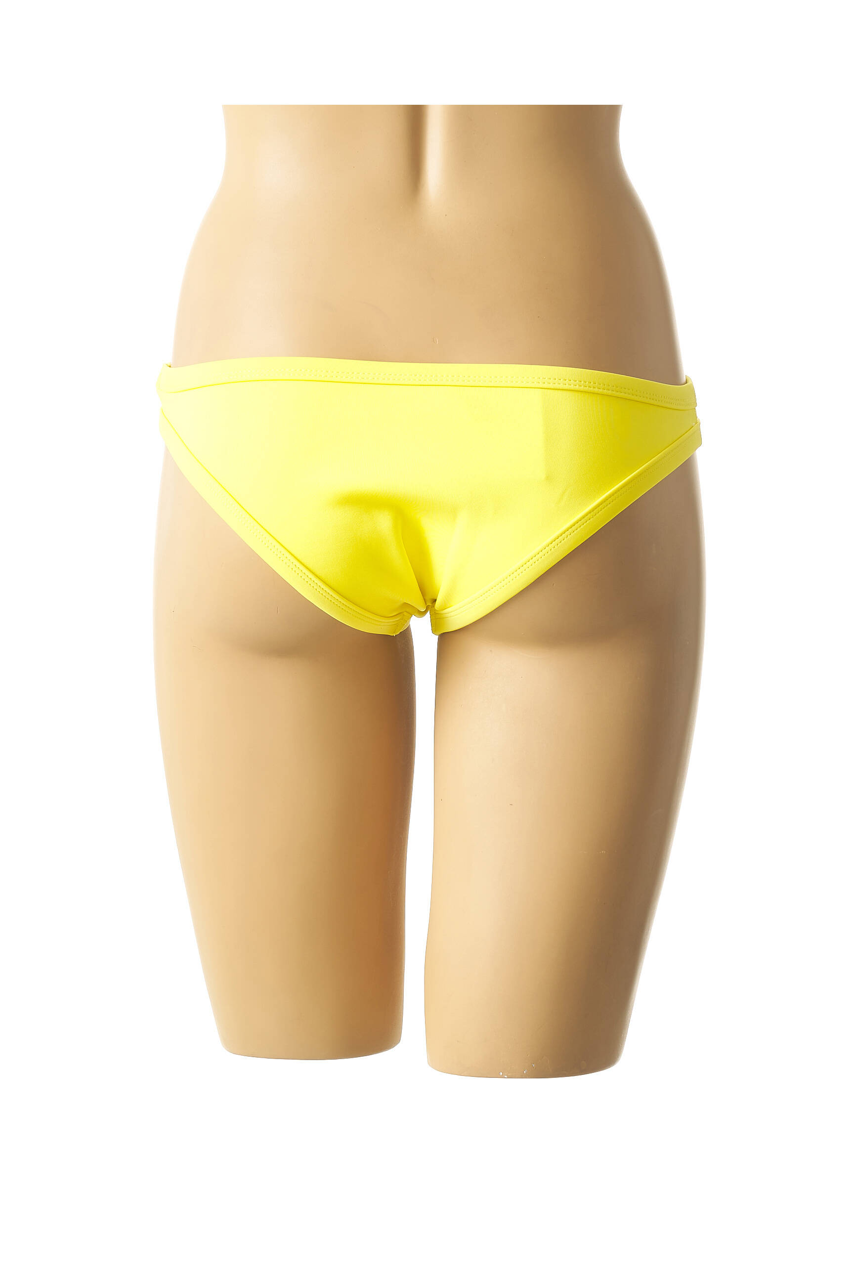 Maudymosi kelnaitės satino efektas kelnaitės geltona MON PETIT BIKINI moteris