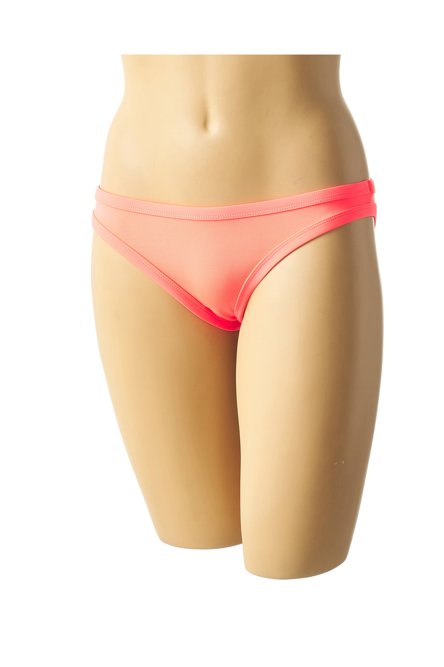Maudymosi kelnaitės satino efektas kelnaitės oranžinė MON PETIT BIKINI moteris
