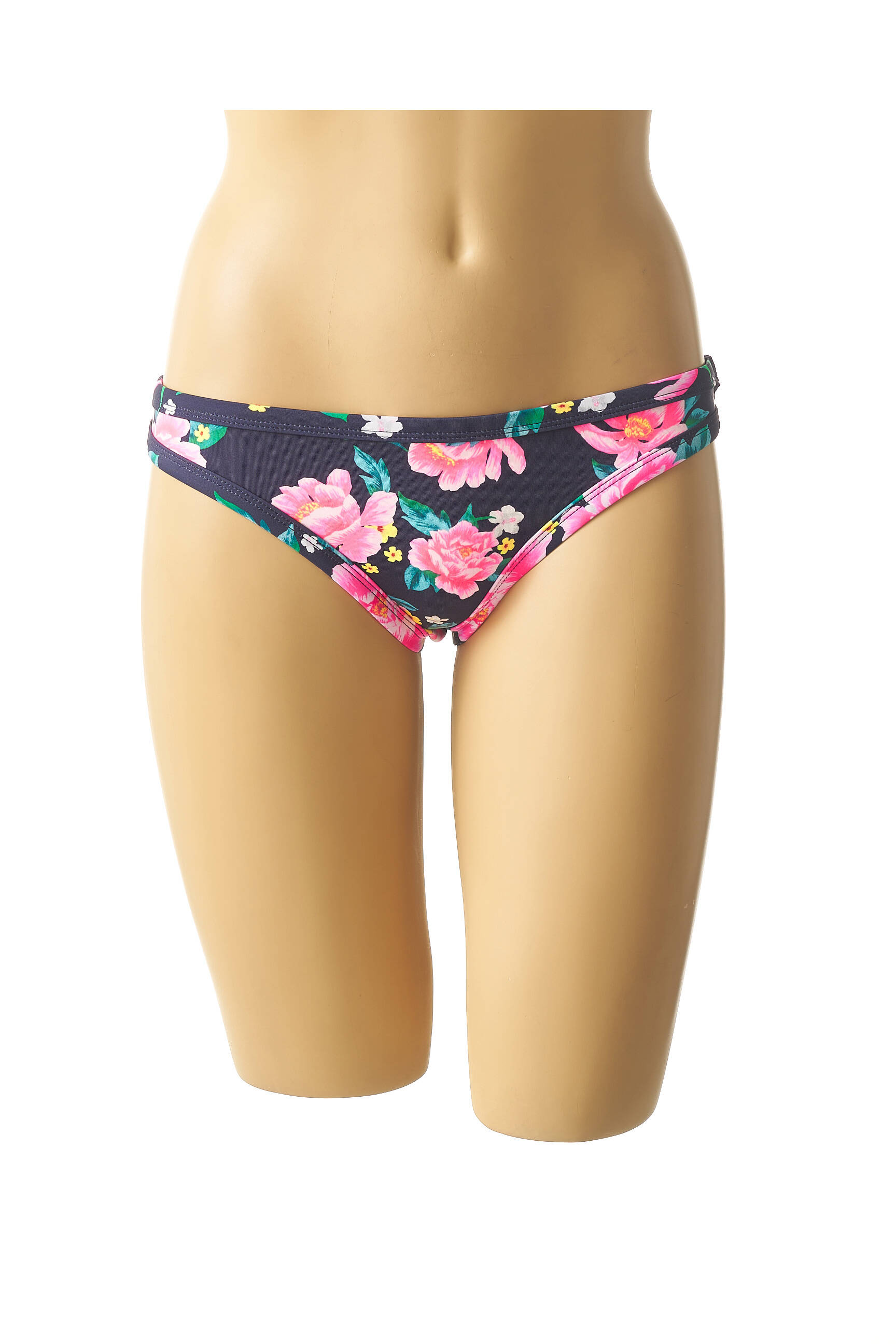 Maudymosi kelnaitės gėlių raštas kelnaitės mėlyna MON PETIT BIKINI moteris