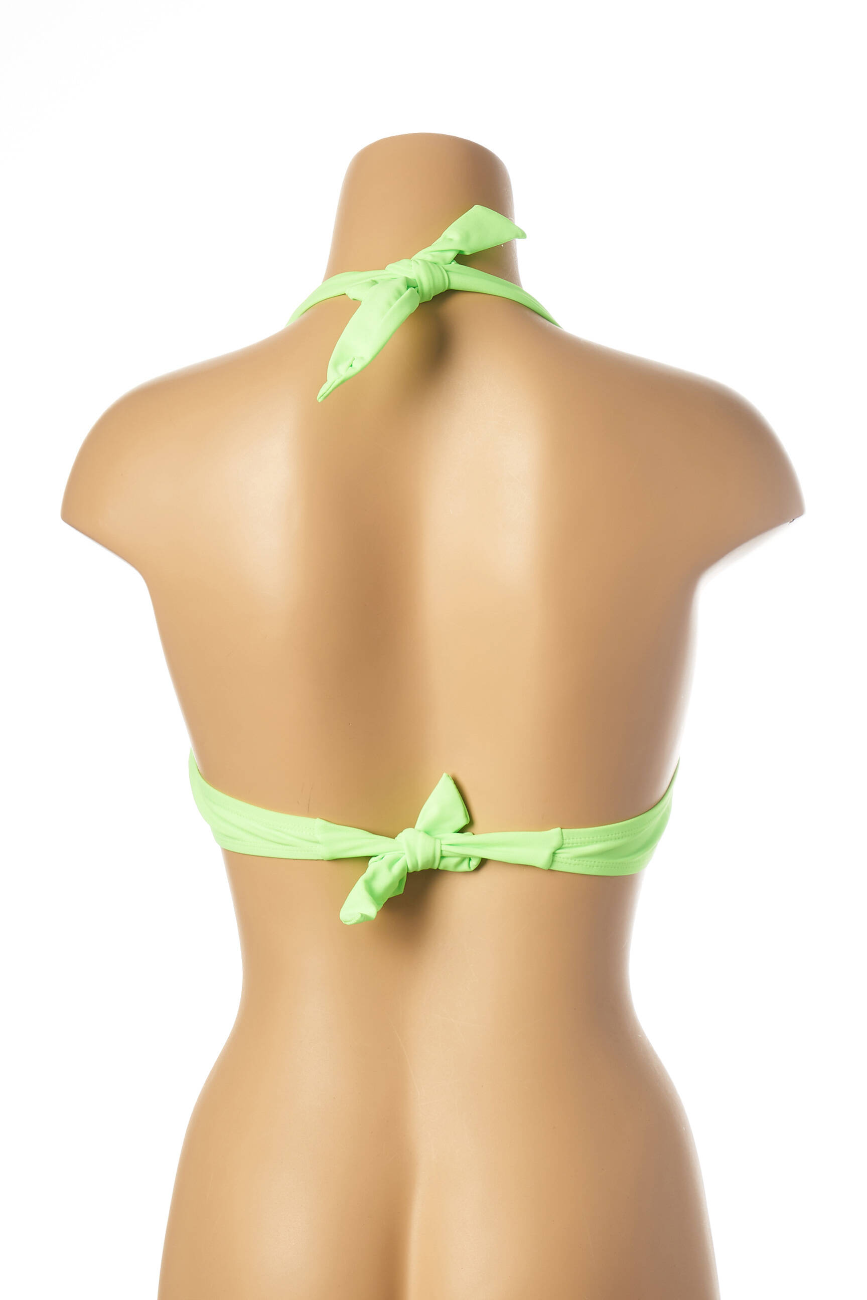 Maudymosi viršūnė užsegimas su raišteliais push-up liemenėlė su aukštu palaikymu žalias MON PETIT BIKINI moteris