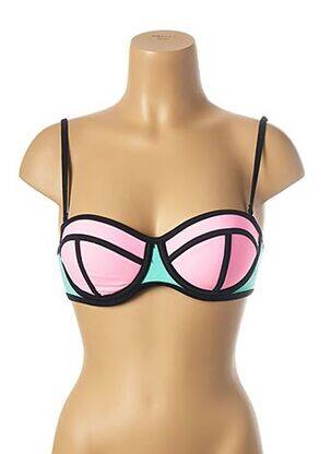 Maudymosi viršūnė tamprumas push-up liemenėlė su aukštu palaikymu žalias MON PETIT BIKINI moteris