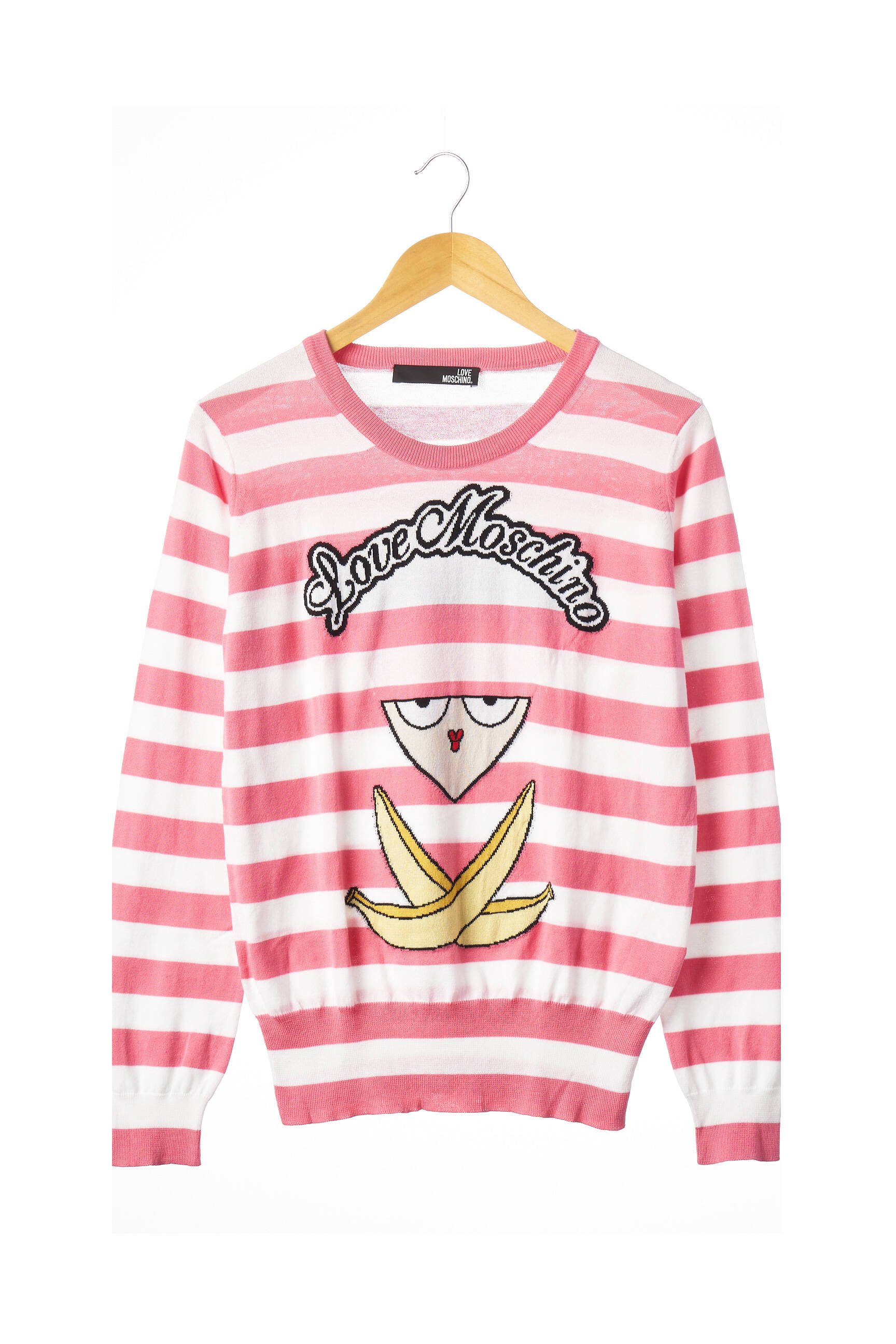 Megztinis apatinė dalis siaura ilgos rankovės rožinė LOVE MOSCHINO moteris