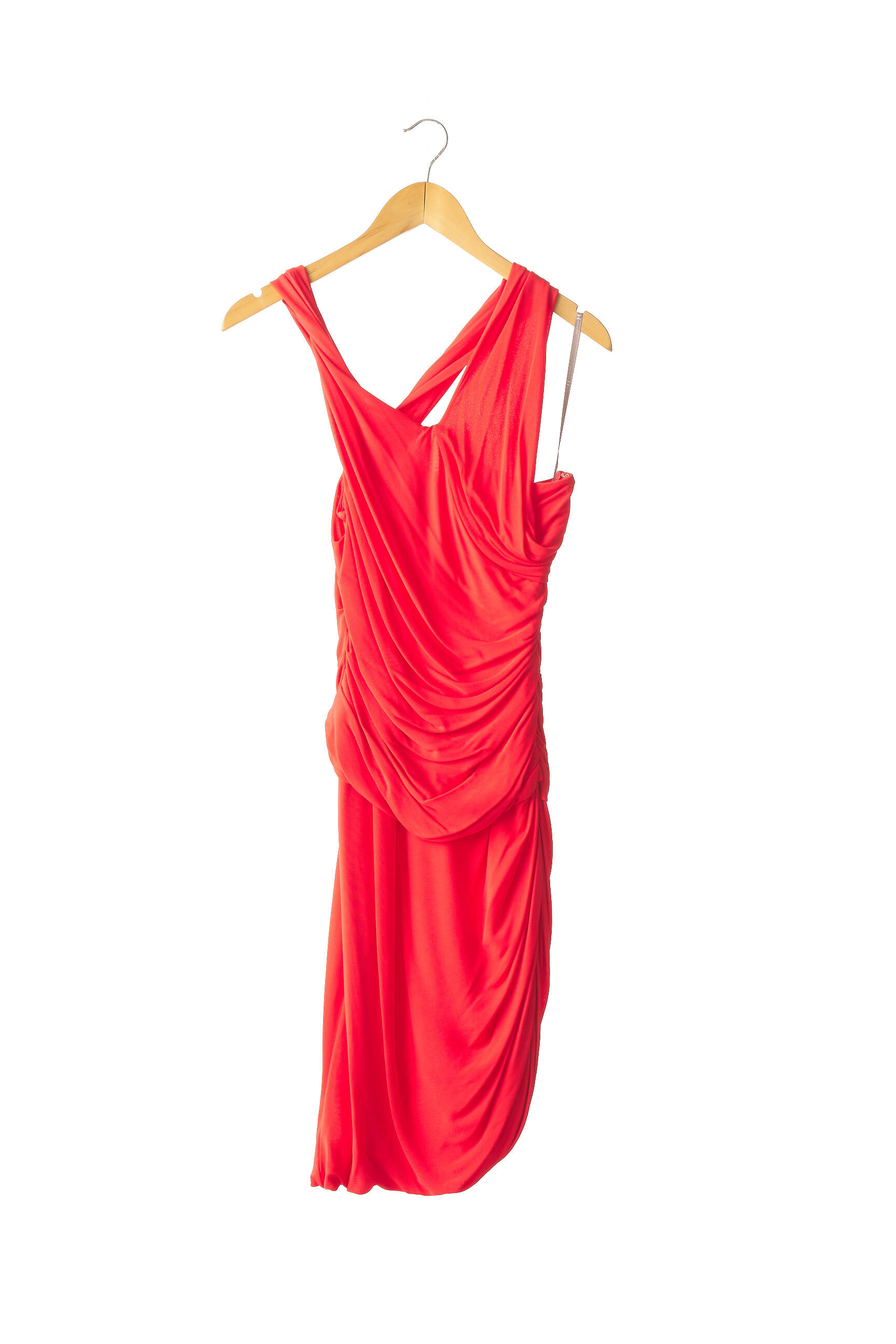 Pusilgių suknelė pamušalas plonos dirželiai raudona HALSTON HERITAGE moteris