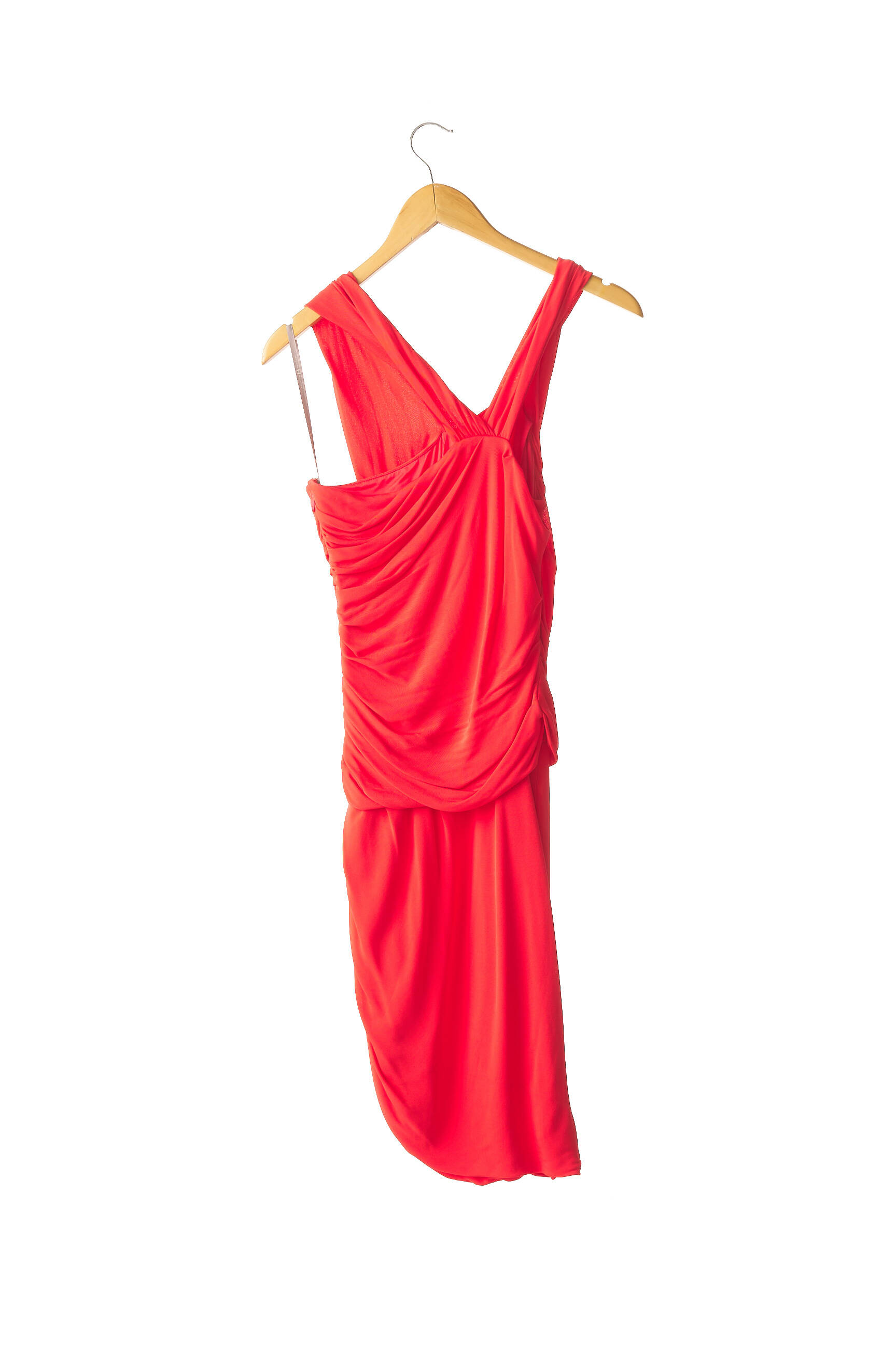 Pusilgių suknelė pamušalas plonos dirželiai raudona HALSTON HERITAGE moteris