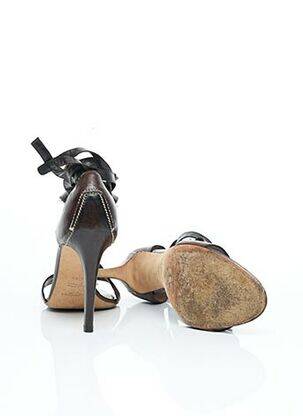Sandalai/nu pėdos lygus medžiaga 10 cm ir daugiau aukštakulniai rudas YVES SAINT LAURENT moteris