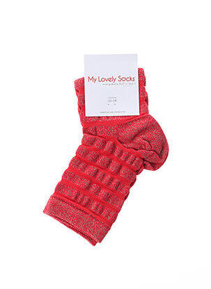 Kojinės tamprumas raudona MY LOVELY SOCKS moteris