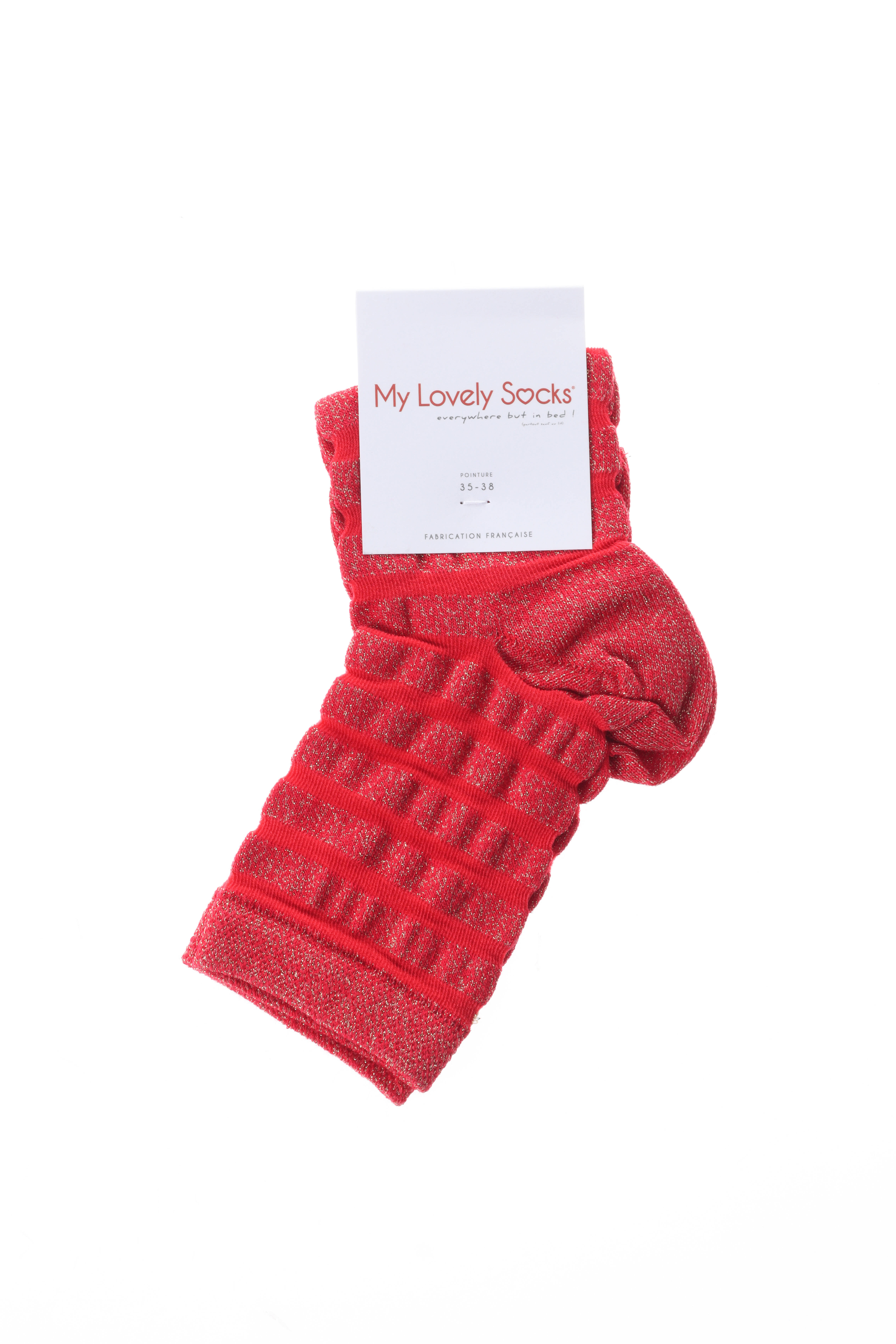 Kojinės tamprumas raudona MY LOVELY SOCKS moteris