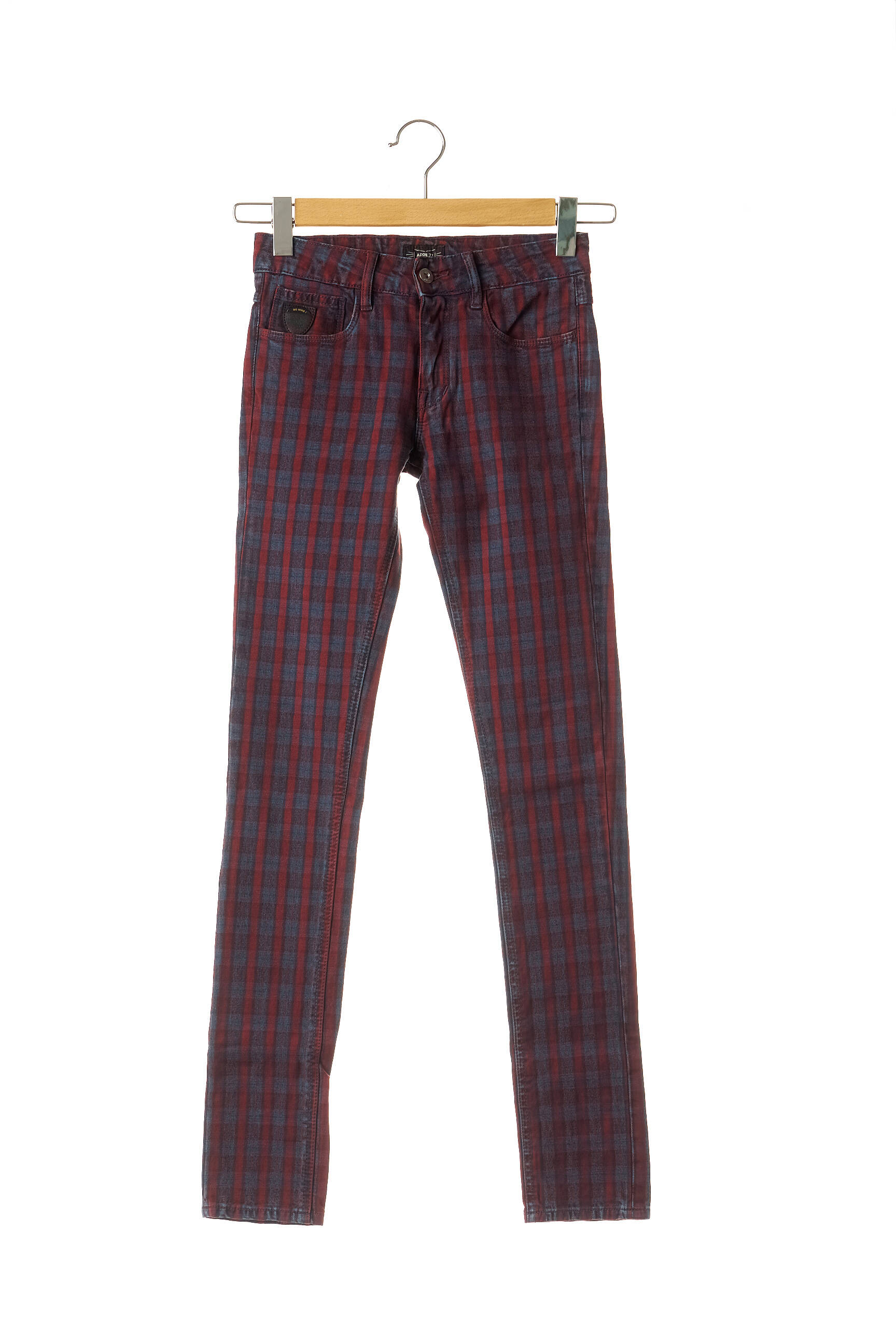 Pantalon lieknas maža dydžio raudona APRIL 77 moteris