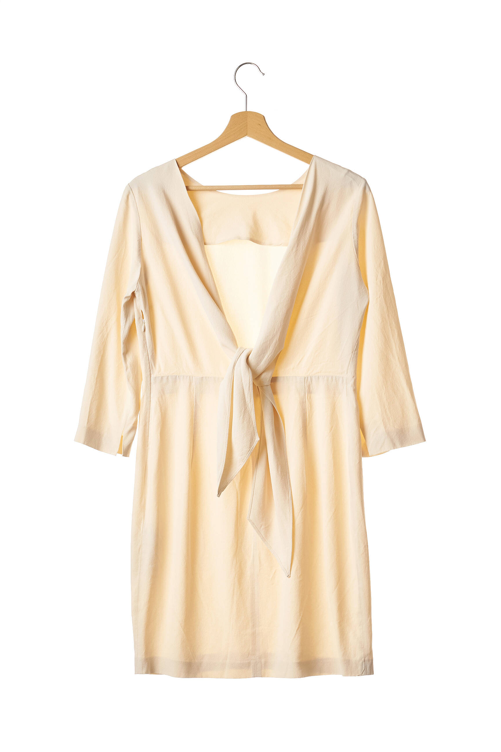 Pusilgių suknelė 3/4 rankovės 3/4 rankovės bežinis MASSIMO DUTTI moteris