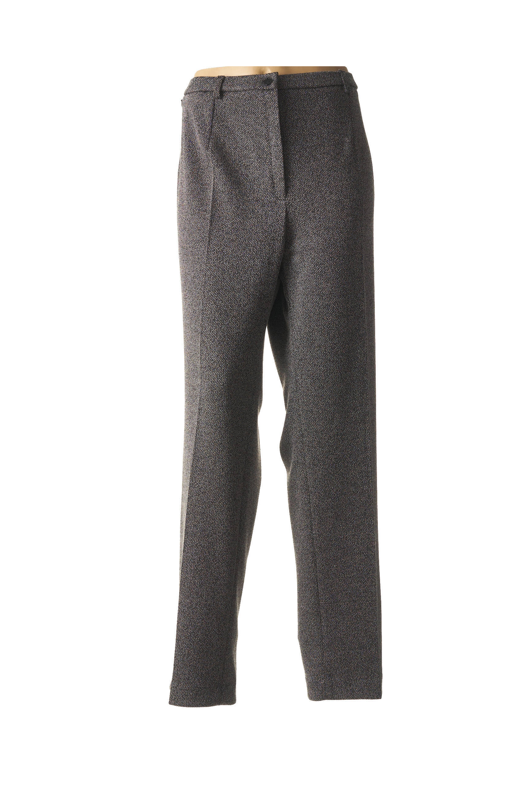 Pantalon tiesi kirpimas aukšta talija pilka GUY DUBOUIS moteris