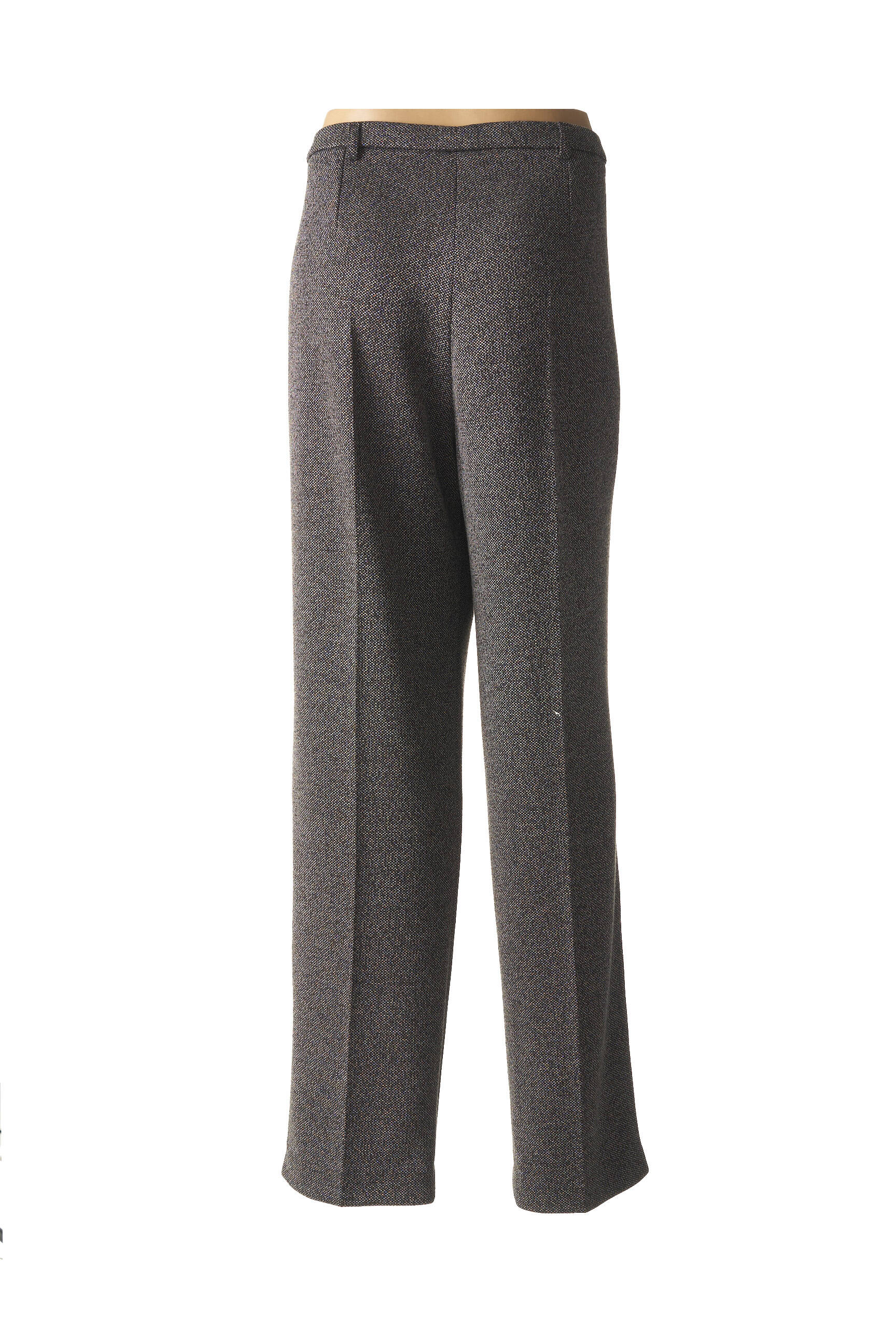 Pantalon tiesi kirpimas aukšta talija pilka GUY DUBOUIS moteris