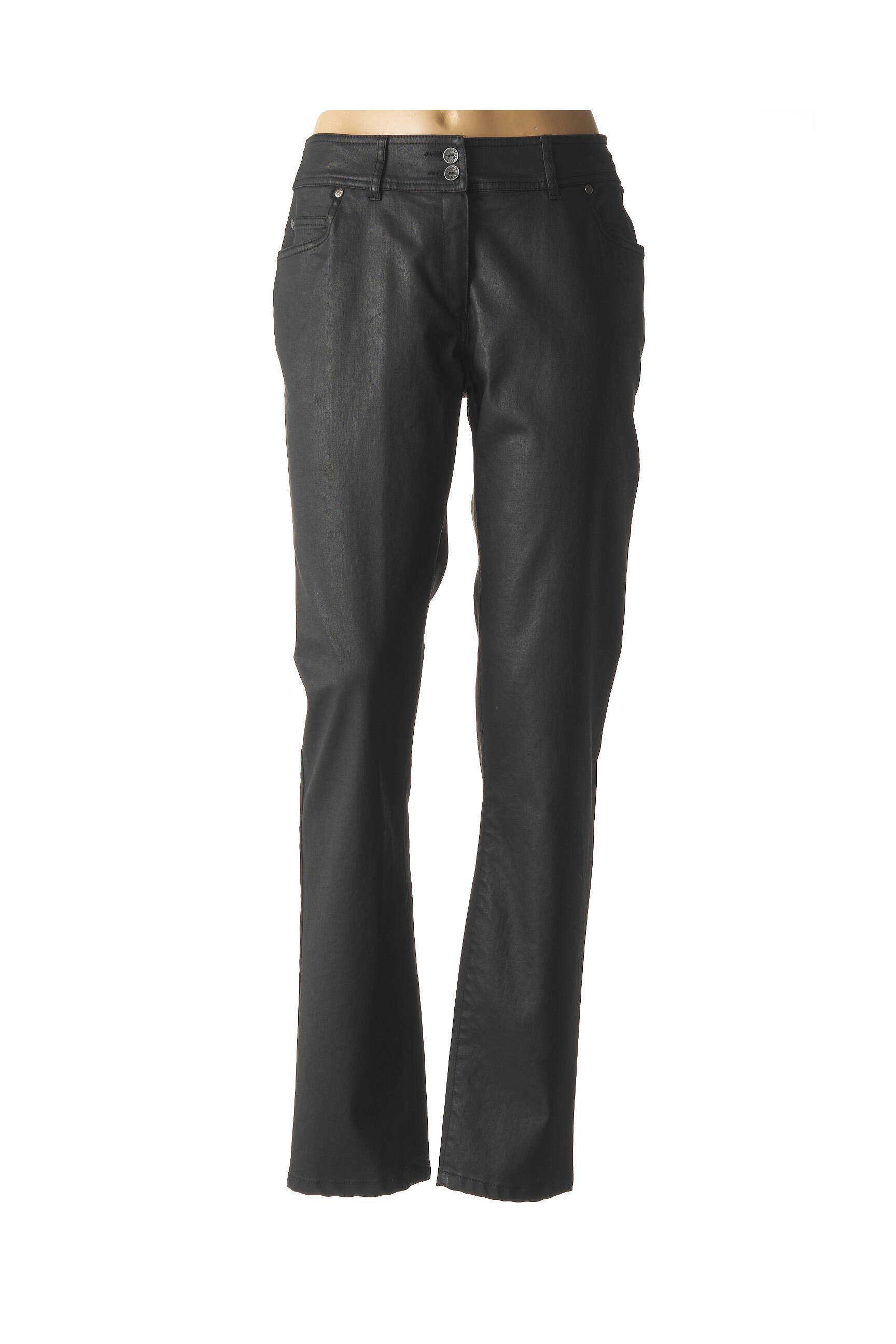 Pantalon dengtas audinys normala dydis juodas MERI & ESCA moteris