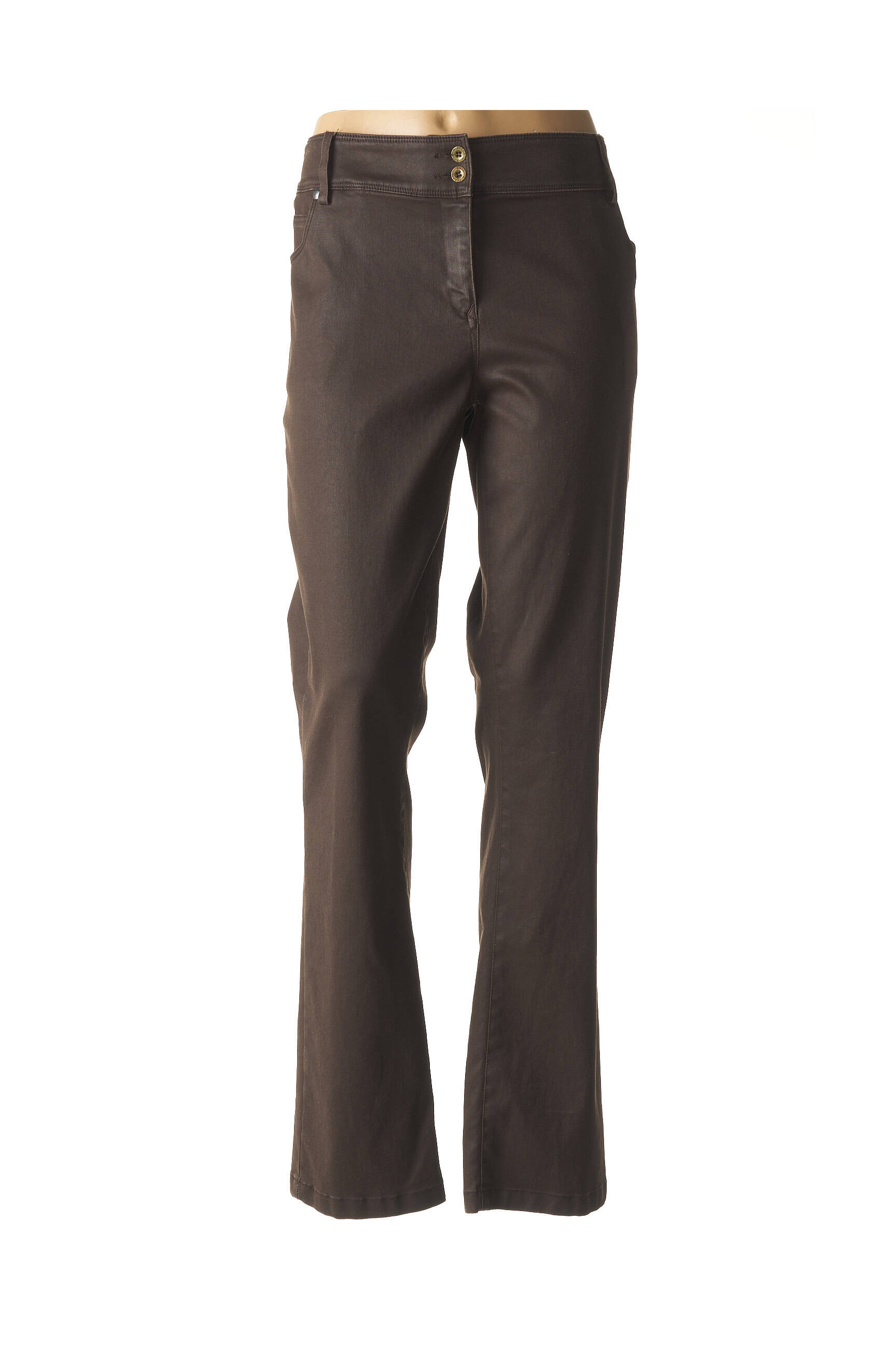 Pantalon tiesi kirpimas normala dydis rudas MERI & ESCA moteris
