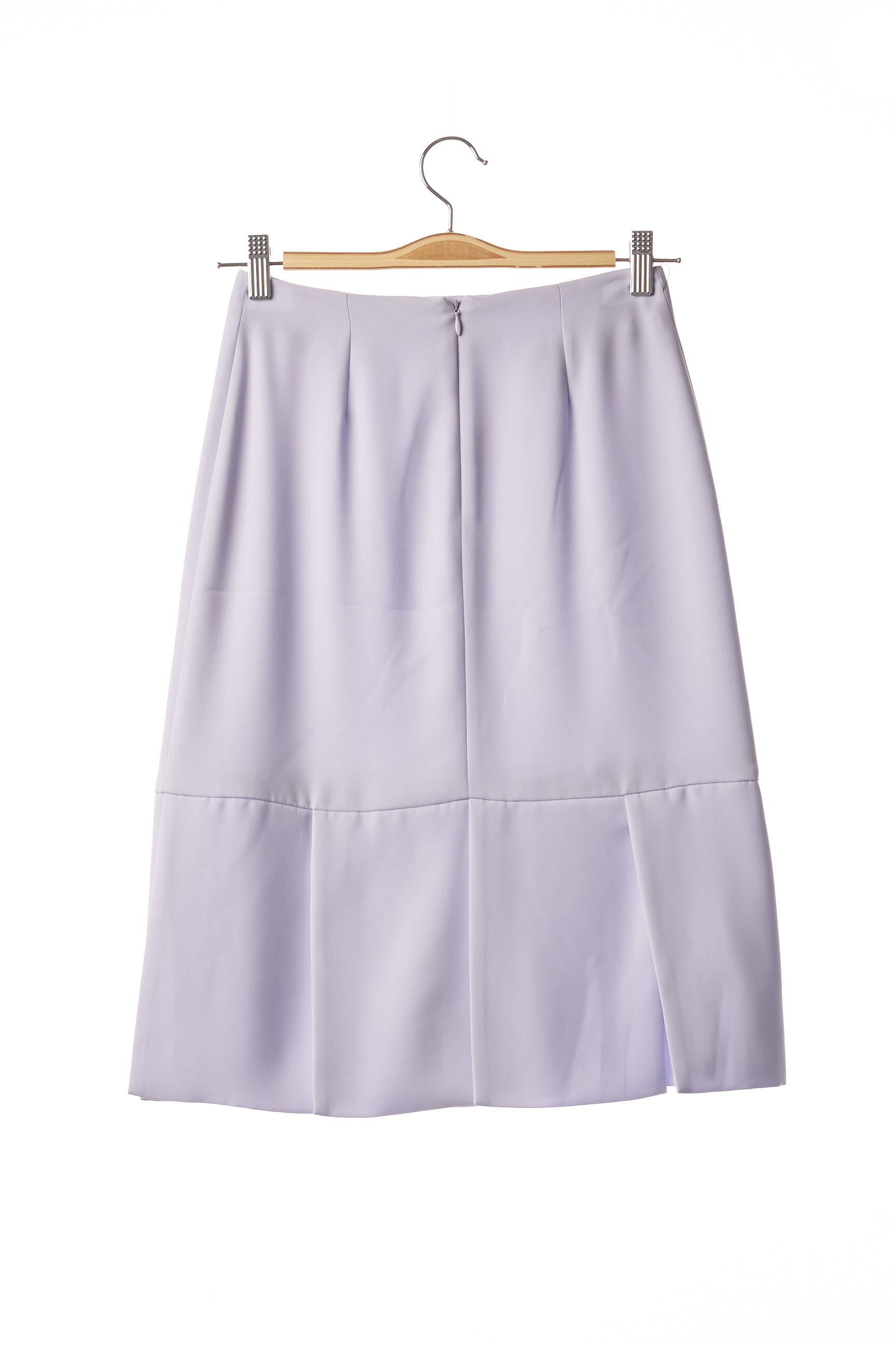 Pusilgis sijonas tiesi kirpimas violetinis TF ATELIER moteris