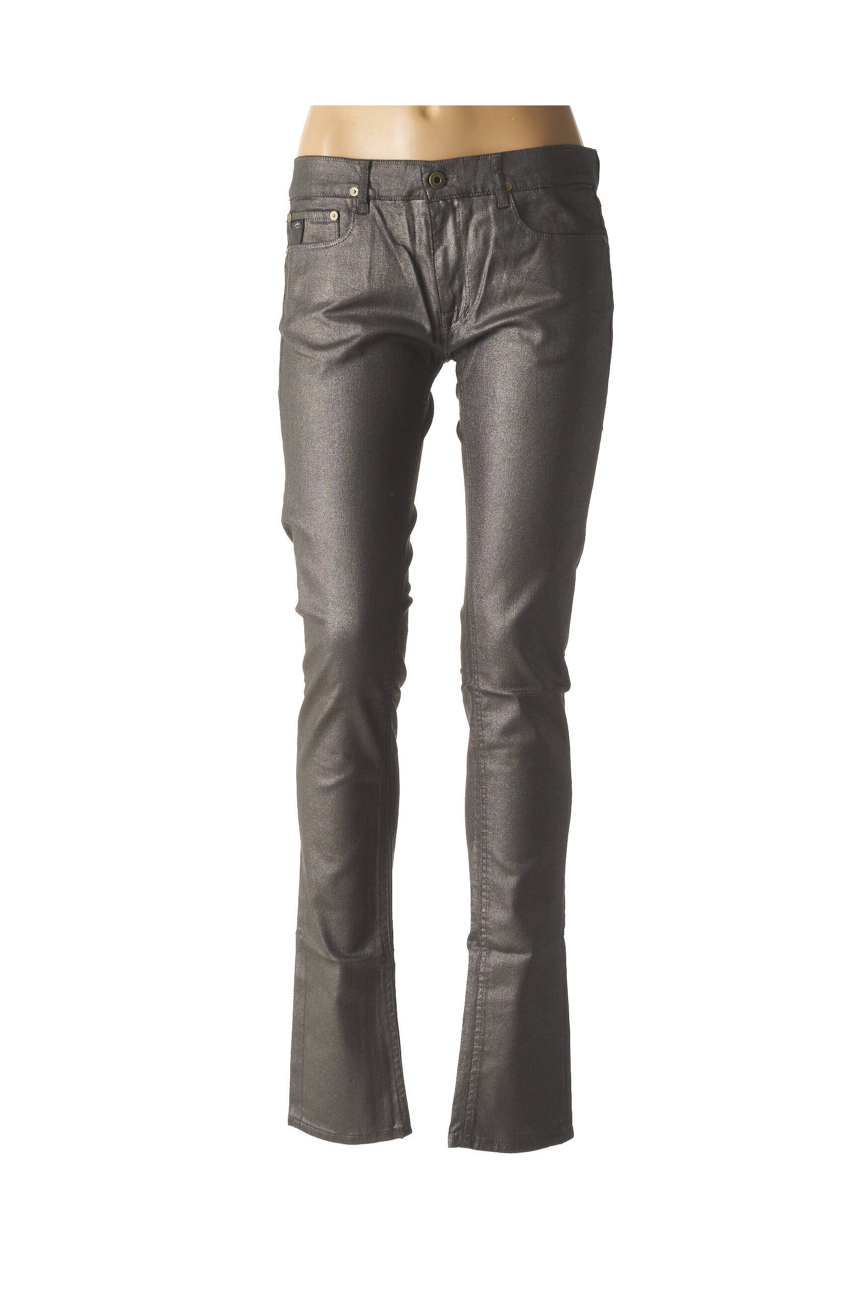 Pantalon dengtas audinys normala dydis pilka APRIL 77 moteris