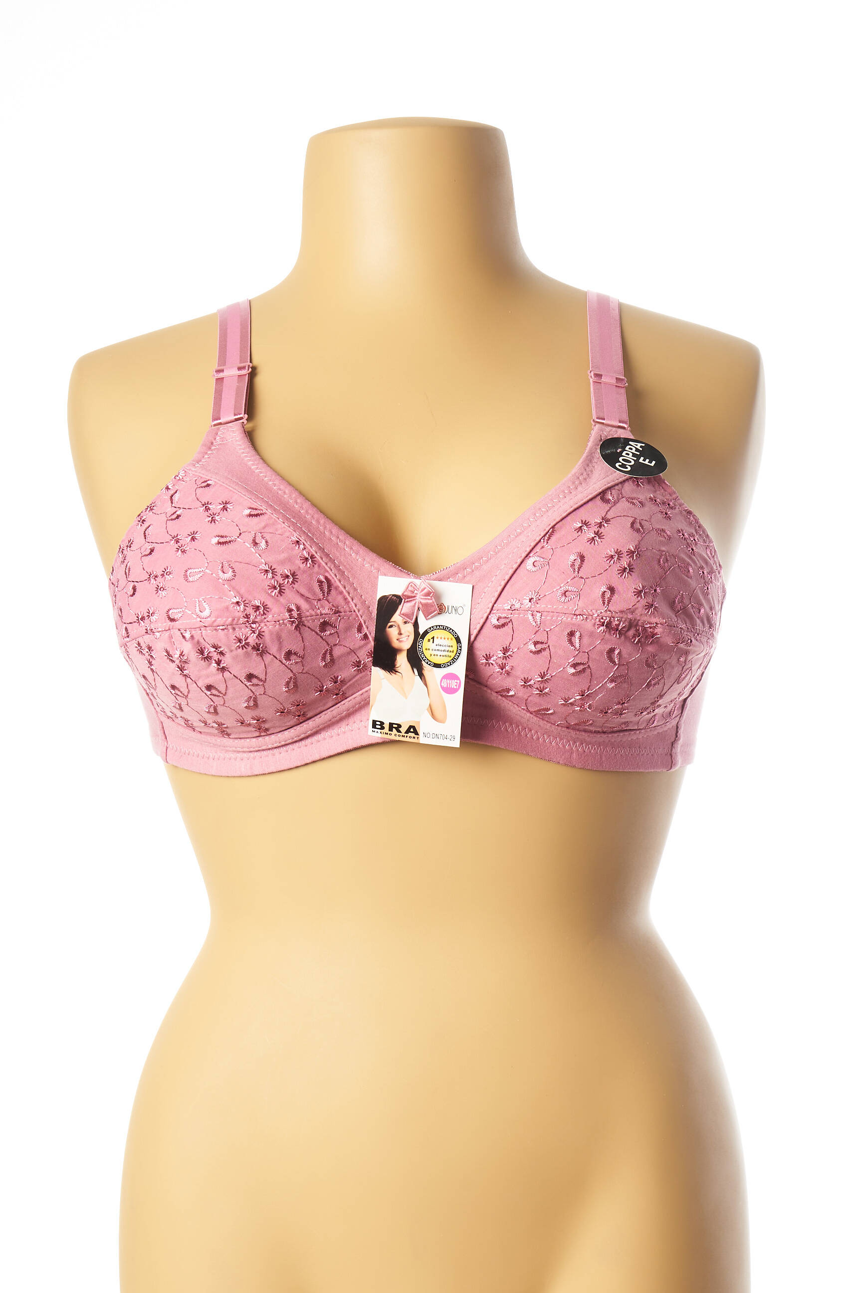 Liemenėlė be rėmo be rėmo rožinė ROSA JUNIO moteris