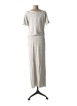 Nėštumo suknelė tamprumas pilka 9 FASHION moteris